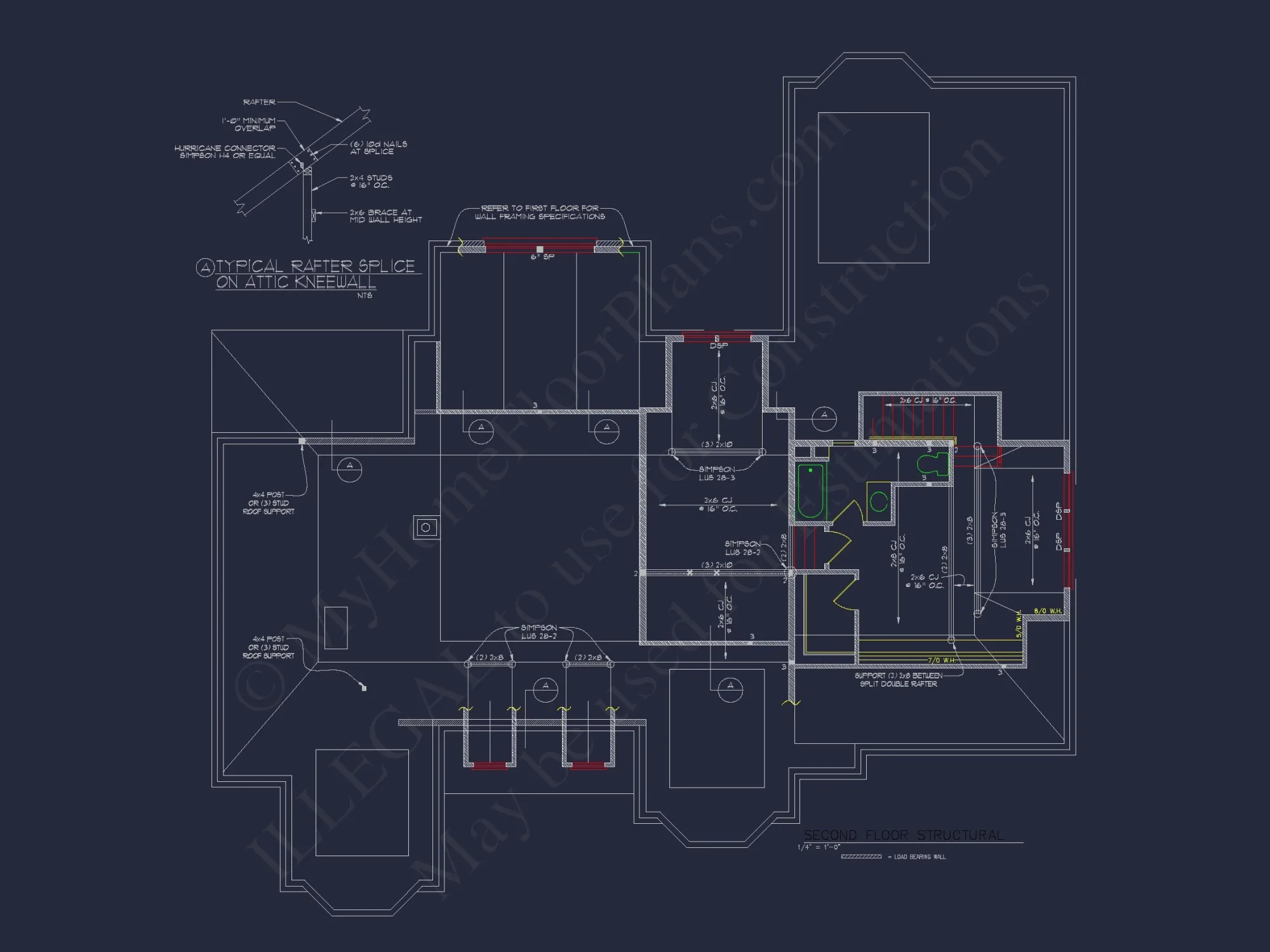 Elegant house Floor Plan with Detailed CAD Designs