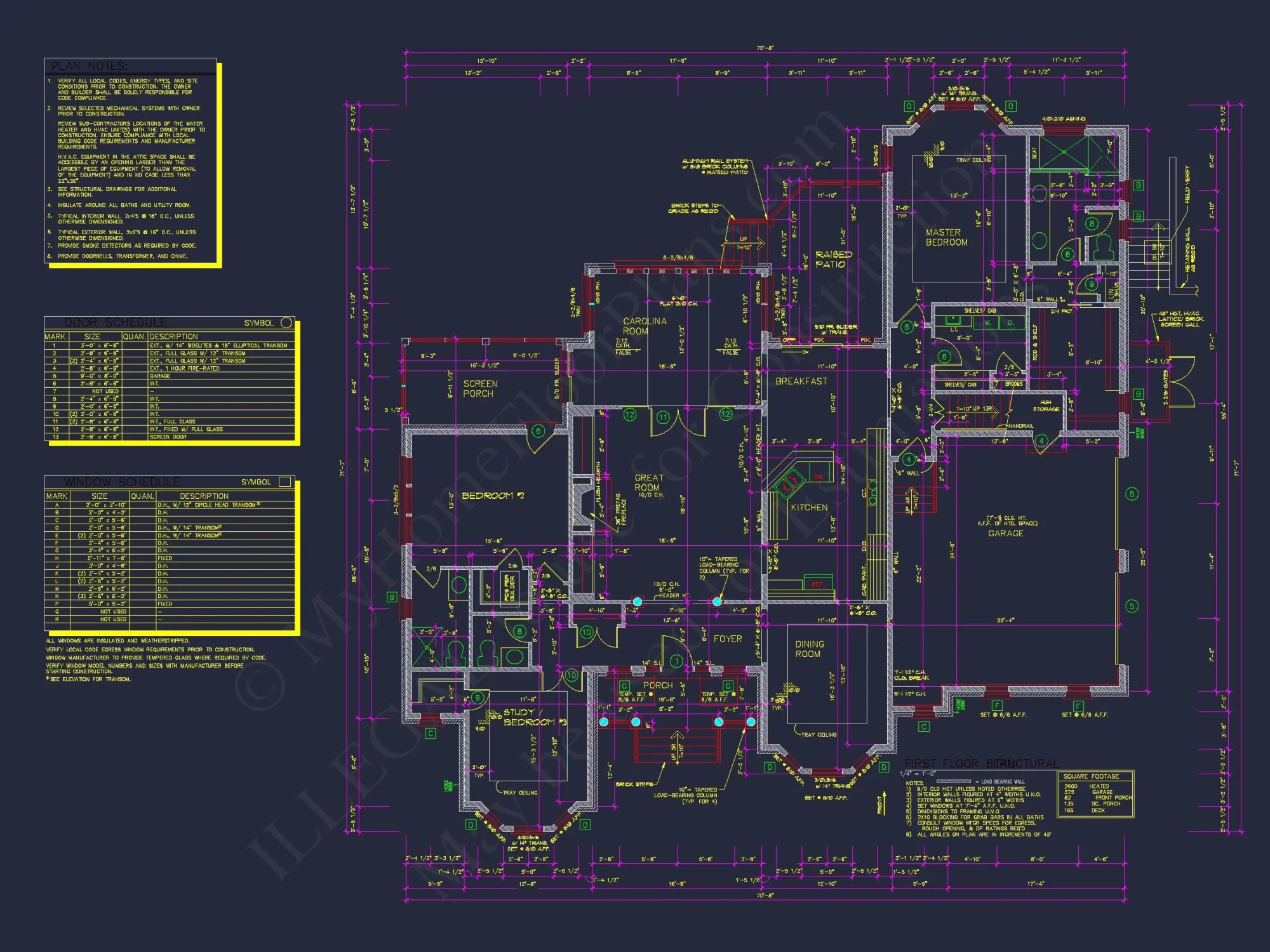 Elegant house Floor Plan with Detailed CAD Designs