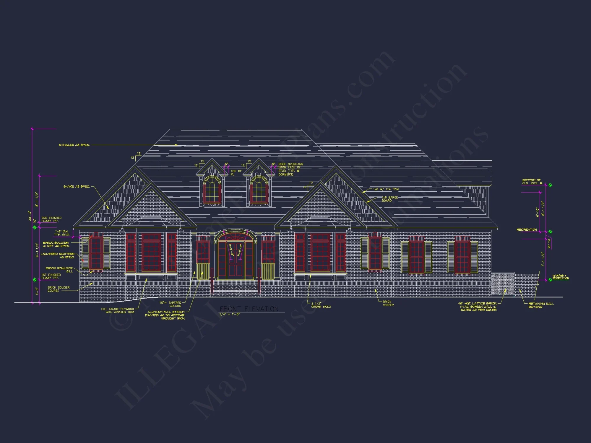 Elegant house Floor Plan with Detailed CAD Designs