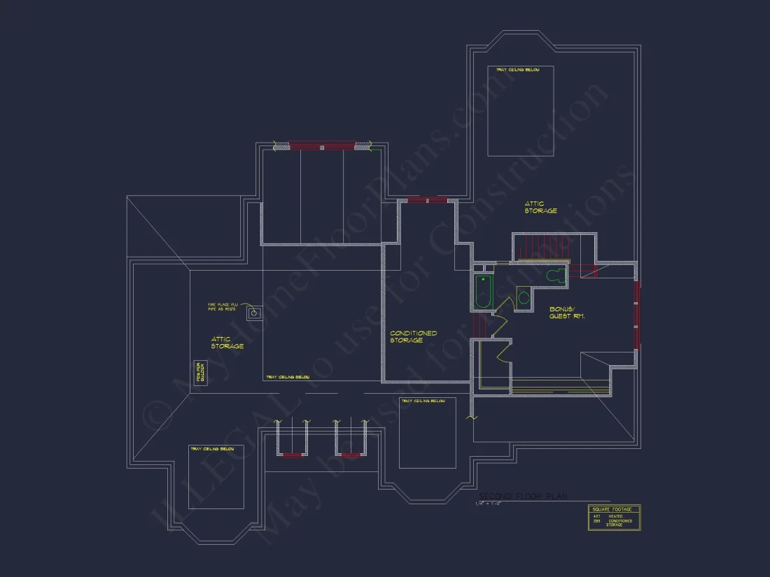 Elegant house Floor Plan with Detailed CAD Designs