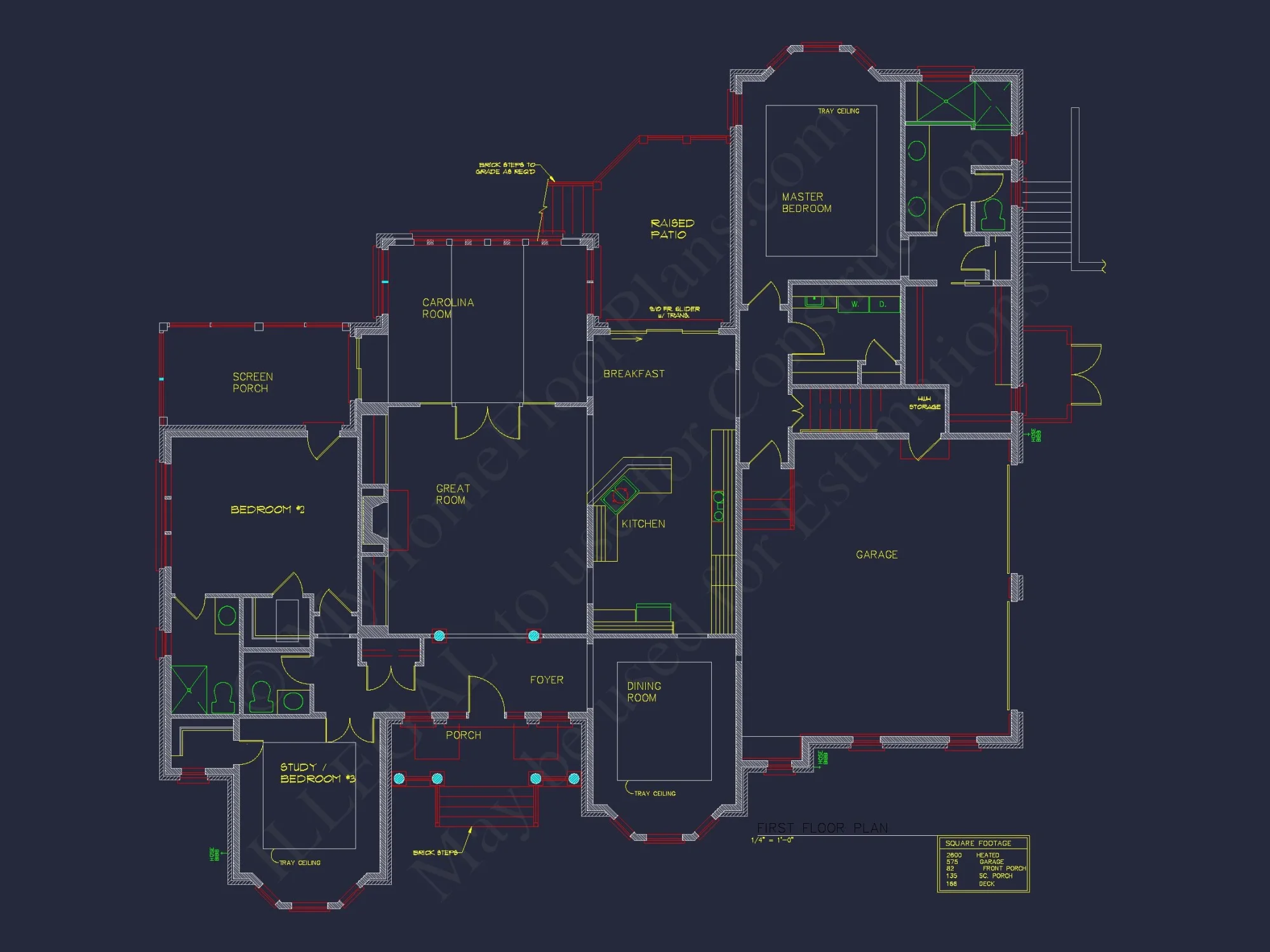 Elegant house Floor Plan with Detailed CAD Designs