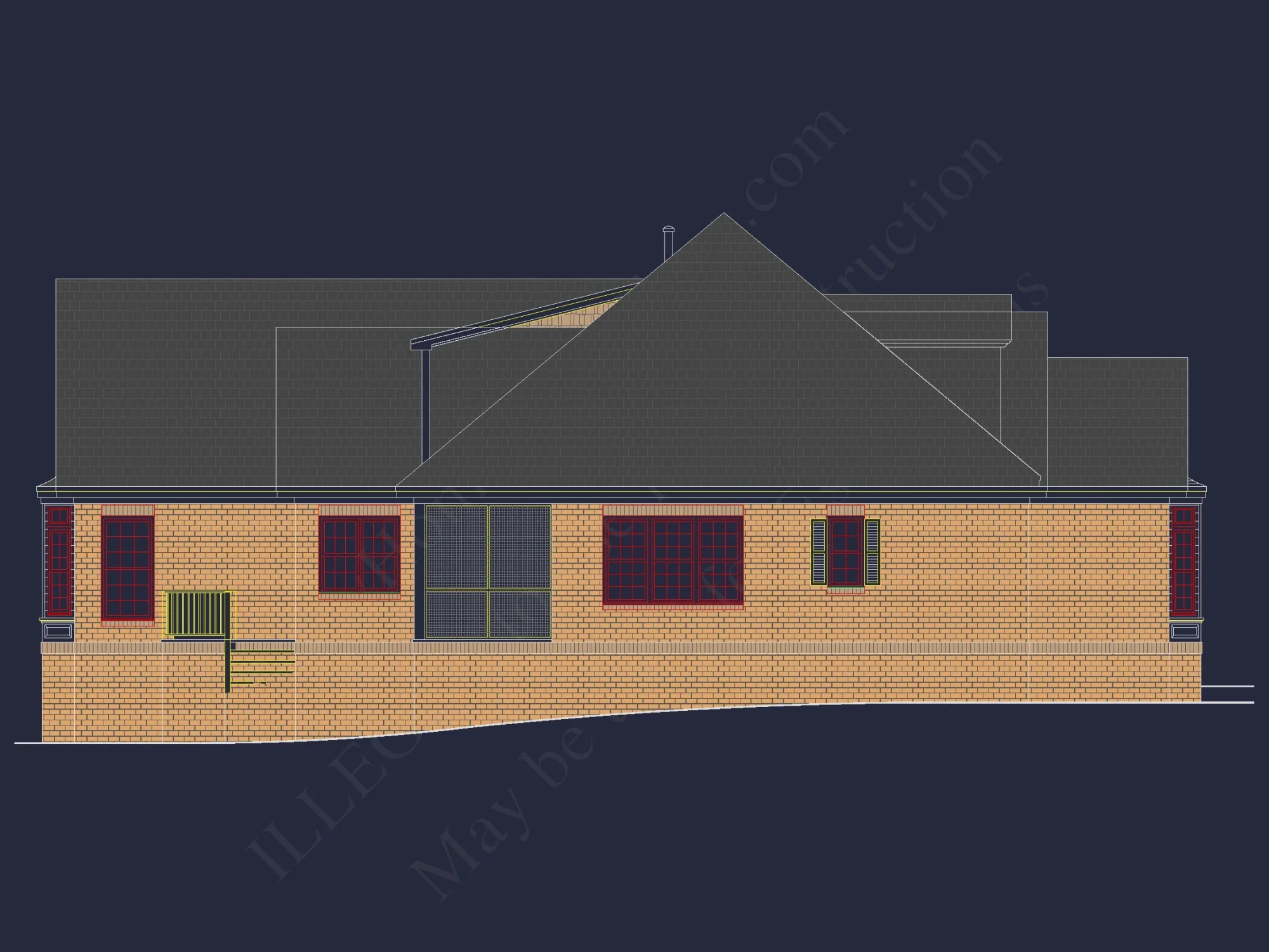 Elegant house Floor Plan with Detailed CAD Designs
