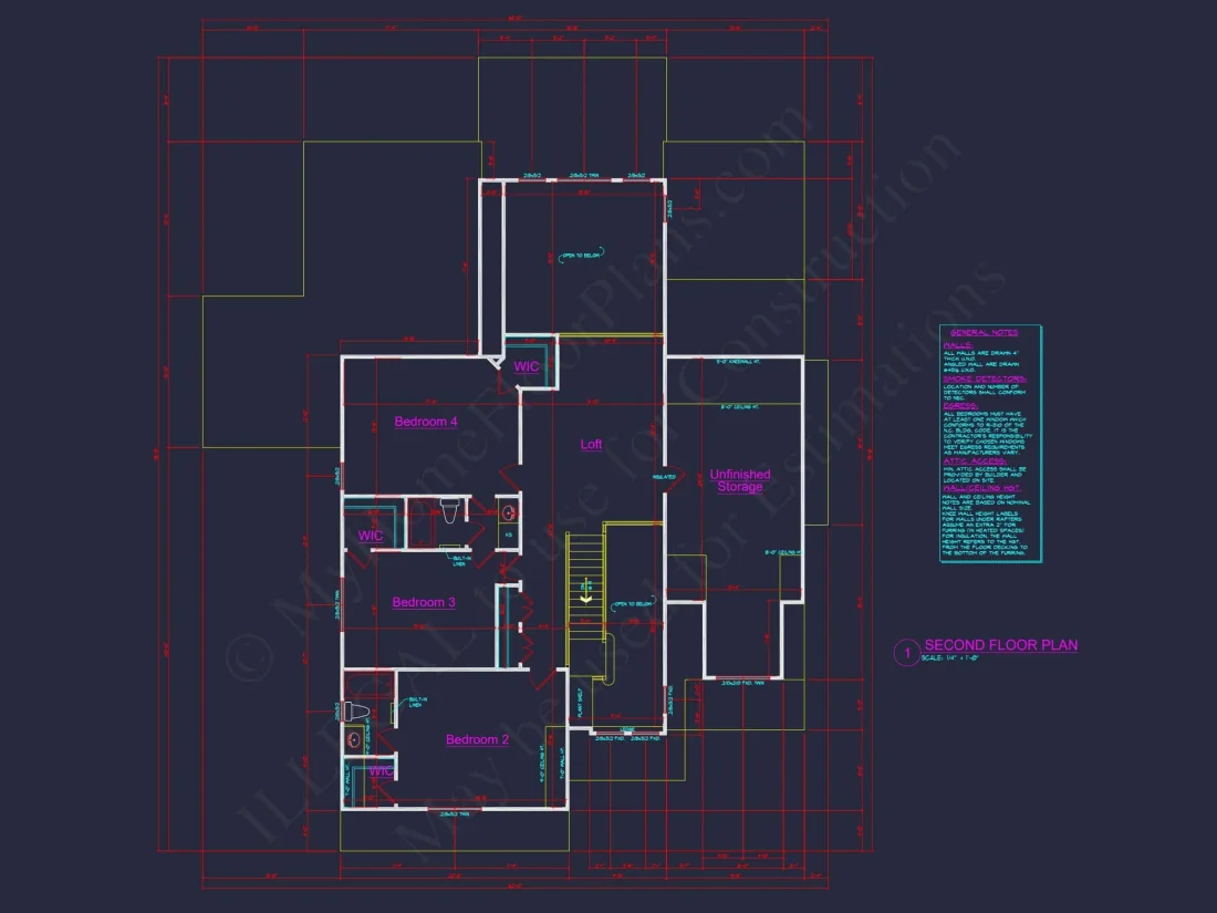 Craftsman house Plan with 2 Stories and 3-Car Garage