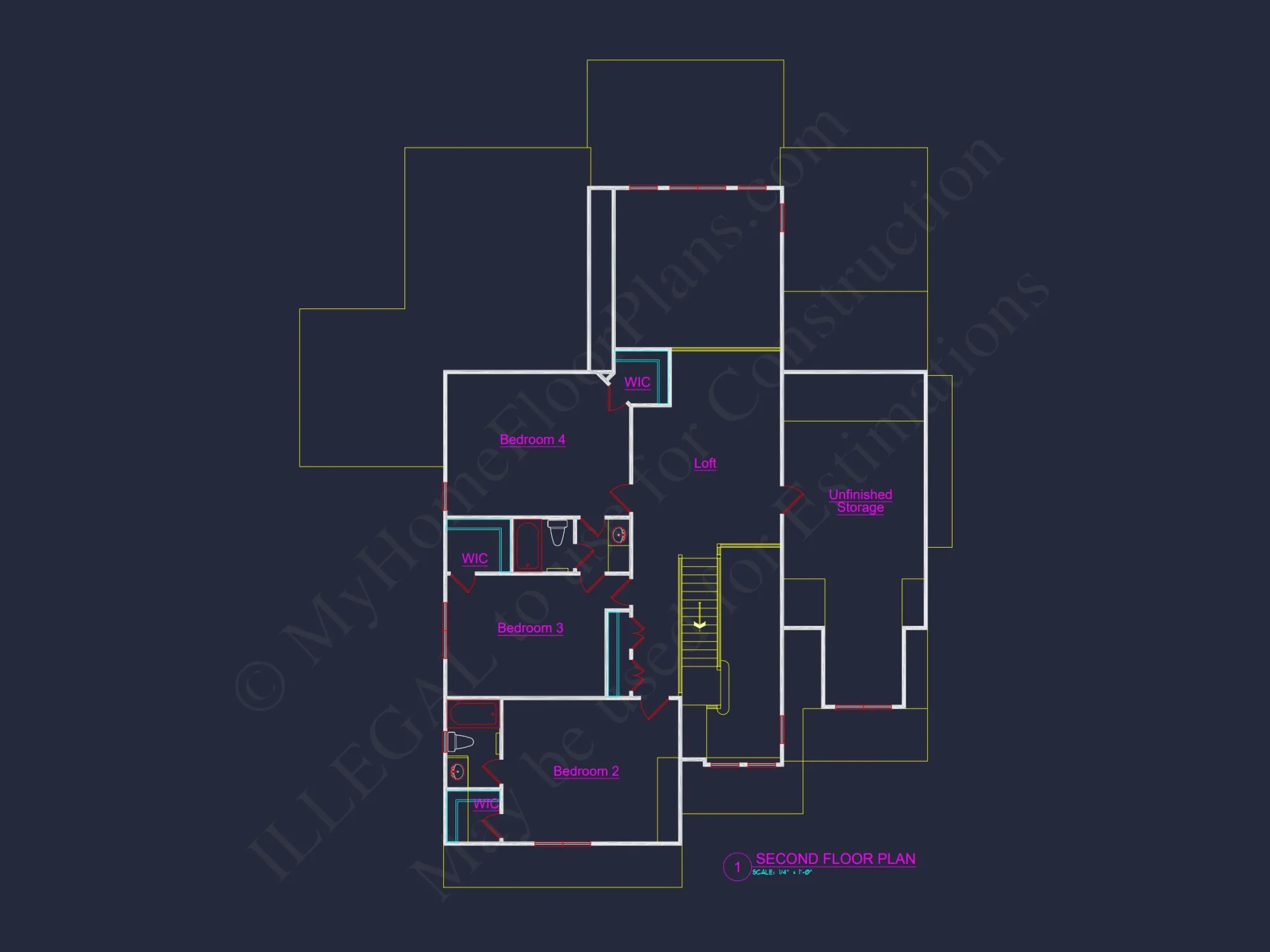 Craftsman house Plan with 2 Stories and 3-Car Garage
