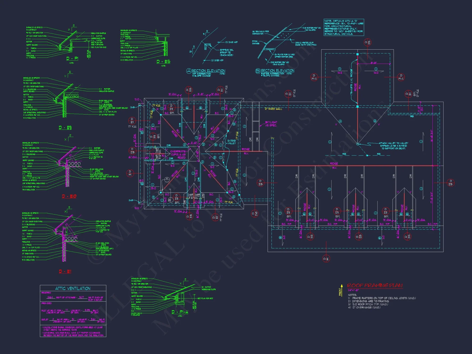 78'-Wide Cape Cod Floor Plan with Great Room and 2 Garage Bays