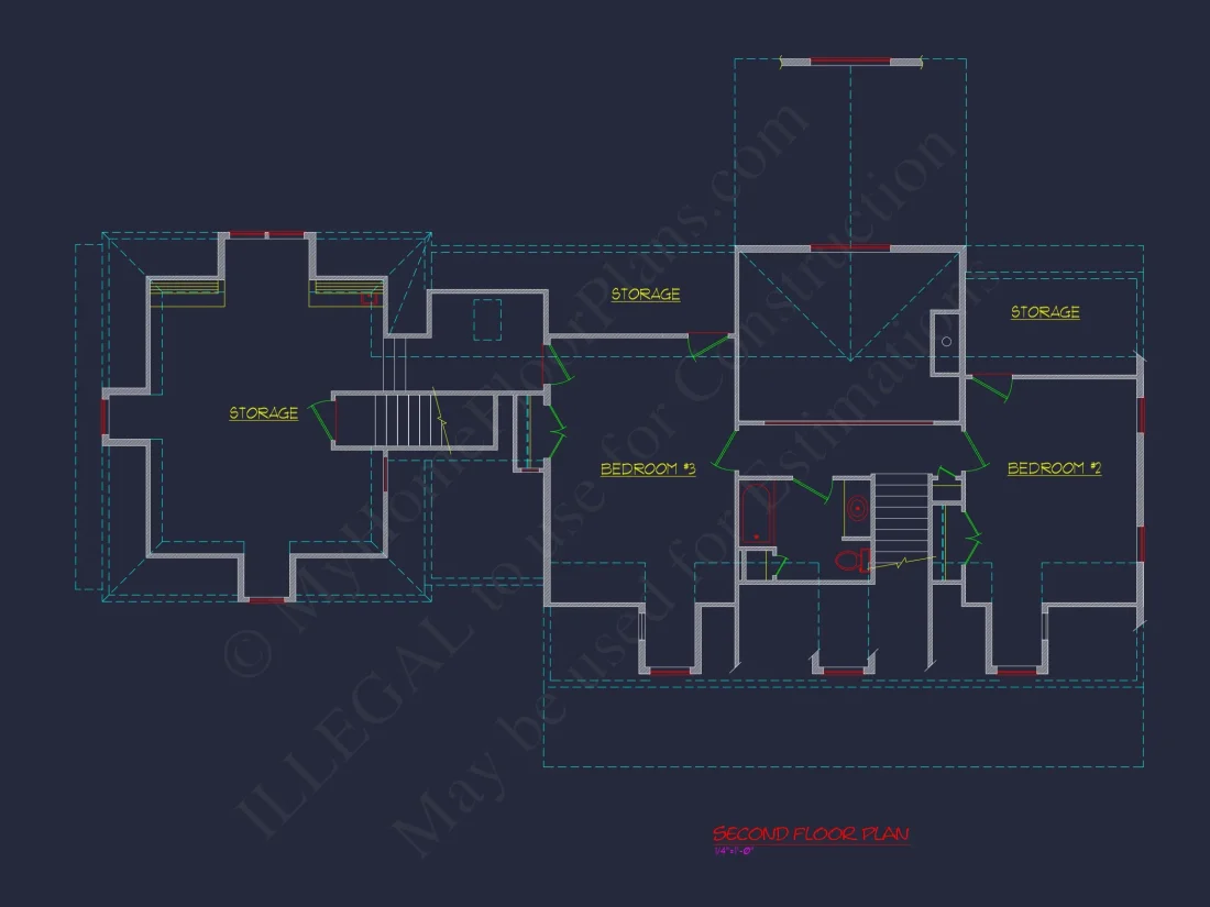 78'-Wide Cape Cod Floor Plan with Great Room and 2 Garage Bays