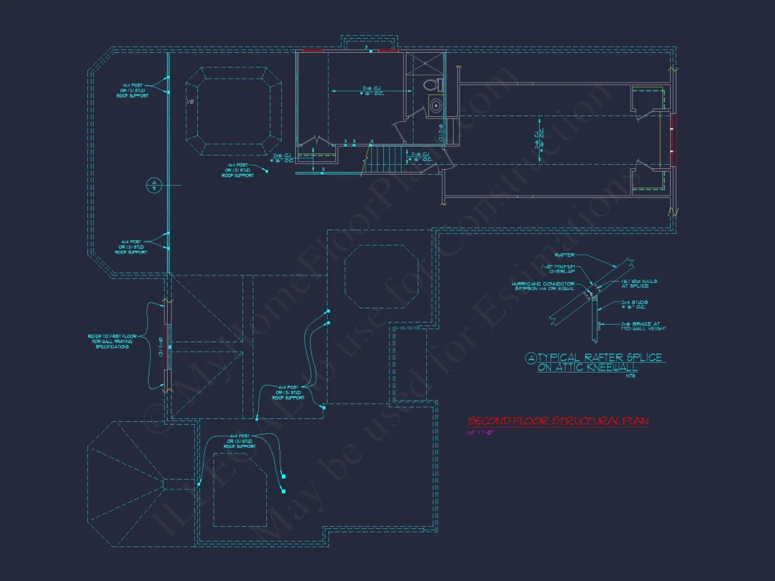 Stunning 2-Story house Plan with CAD Designs & Floor Plans