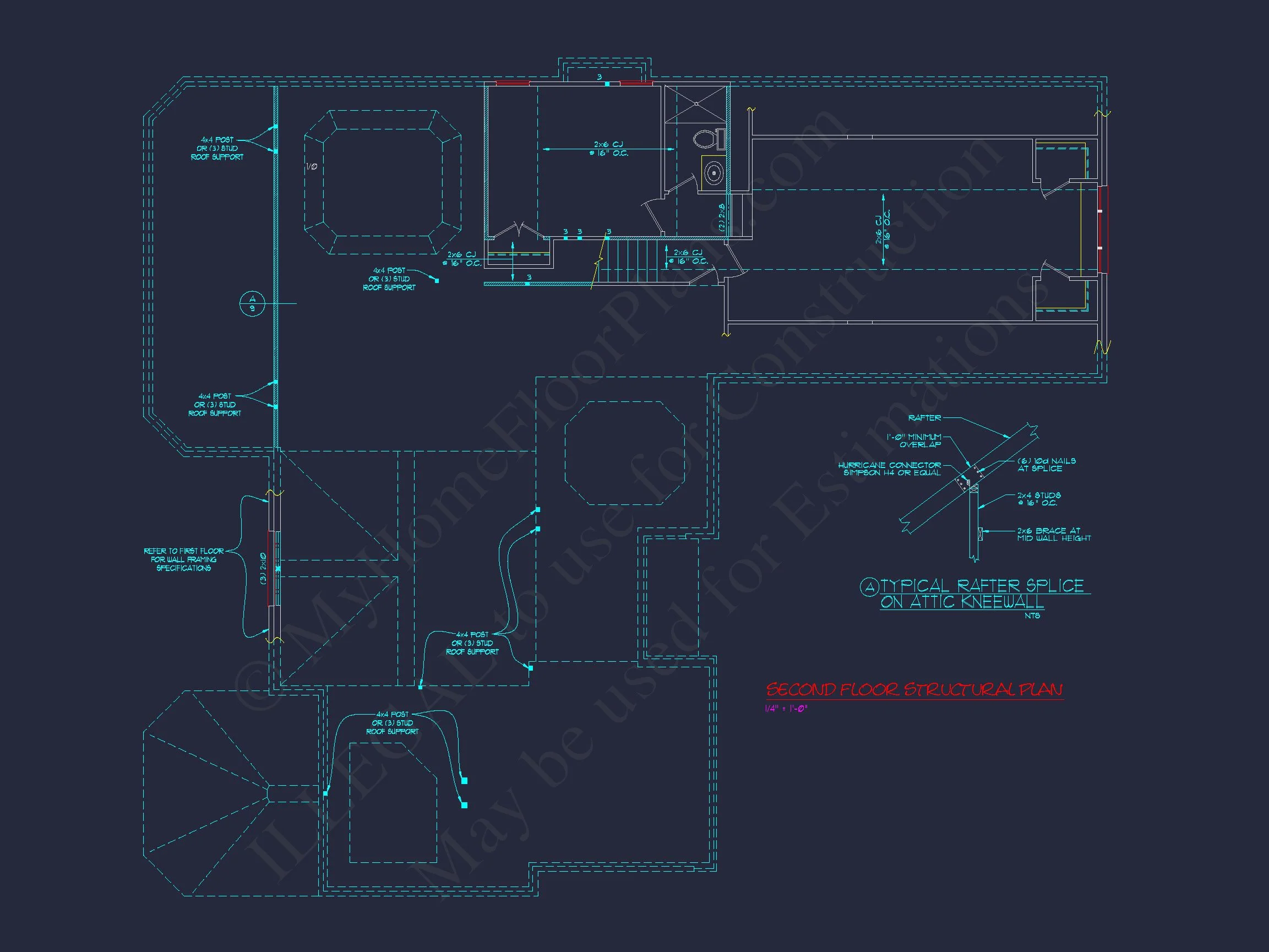 Stunning 2-Story house Plan with CAD Designs & Floor Plans