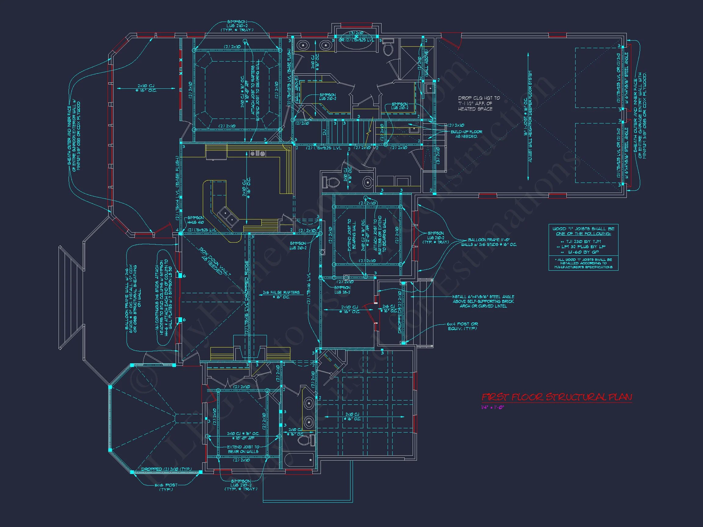 Stunning 2-Story house Plan with CAD Designs & Floor Plans