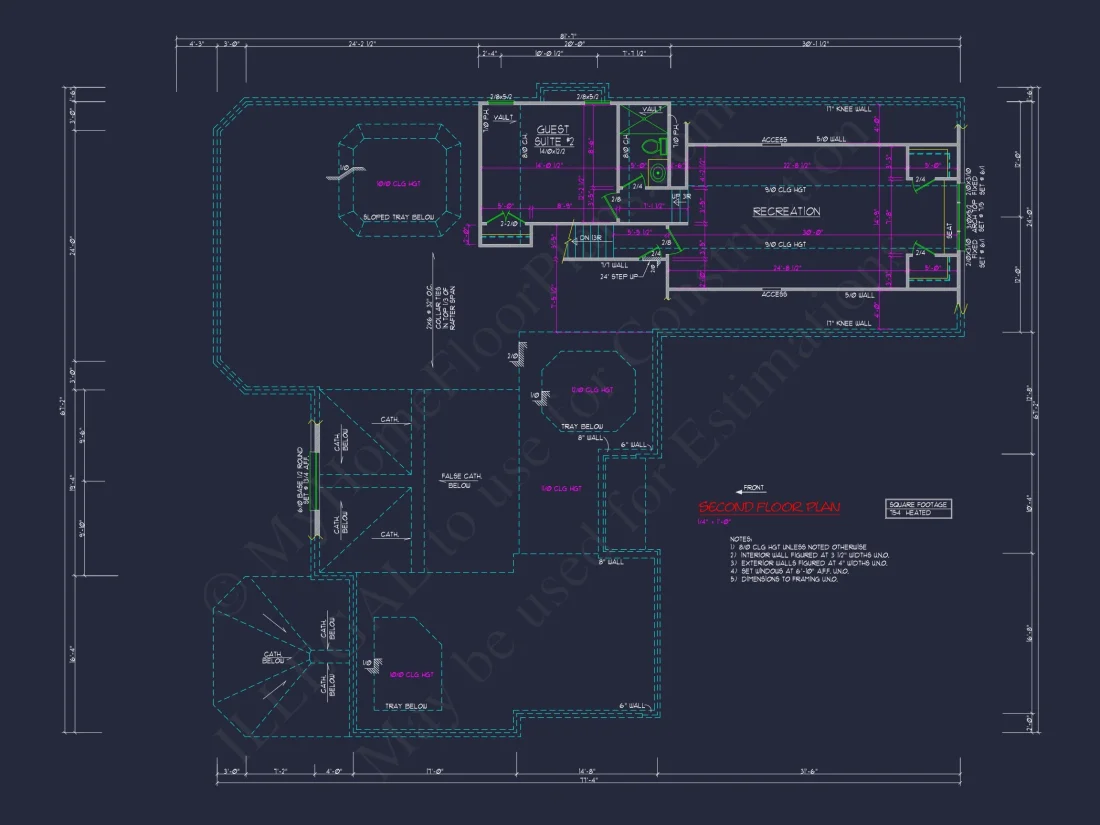 Stunning 2-Story house Plan with CAD Designs & Floor Plans