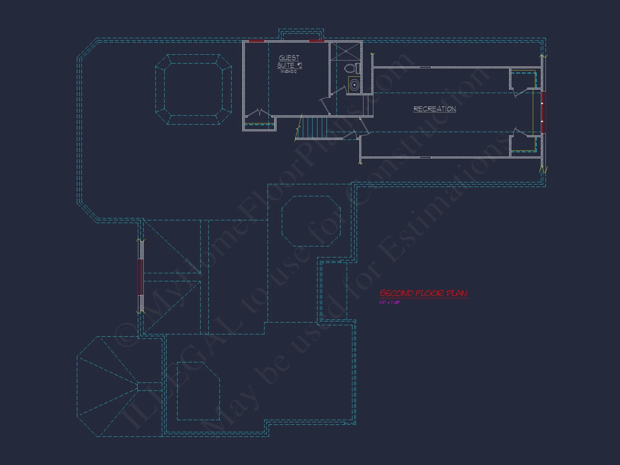 Stunning 2-Story house Plan with CAD Designs & Floor Plans
