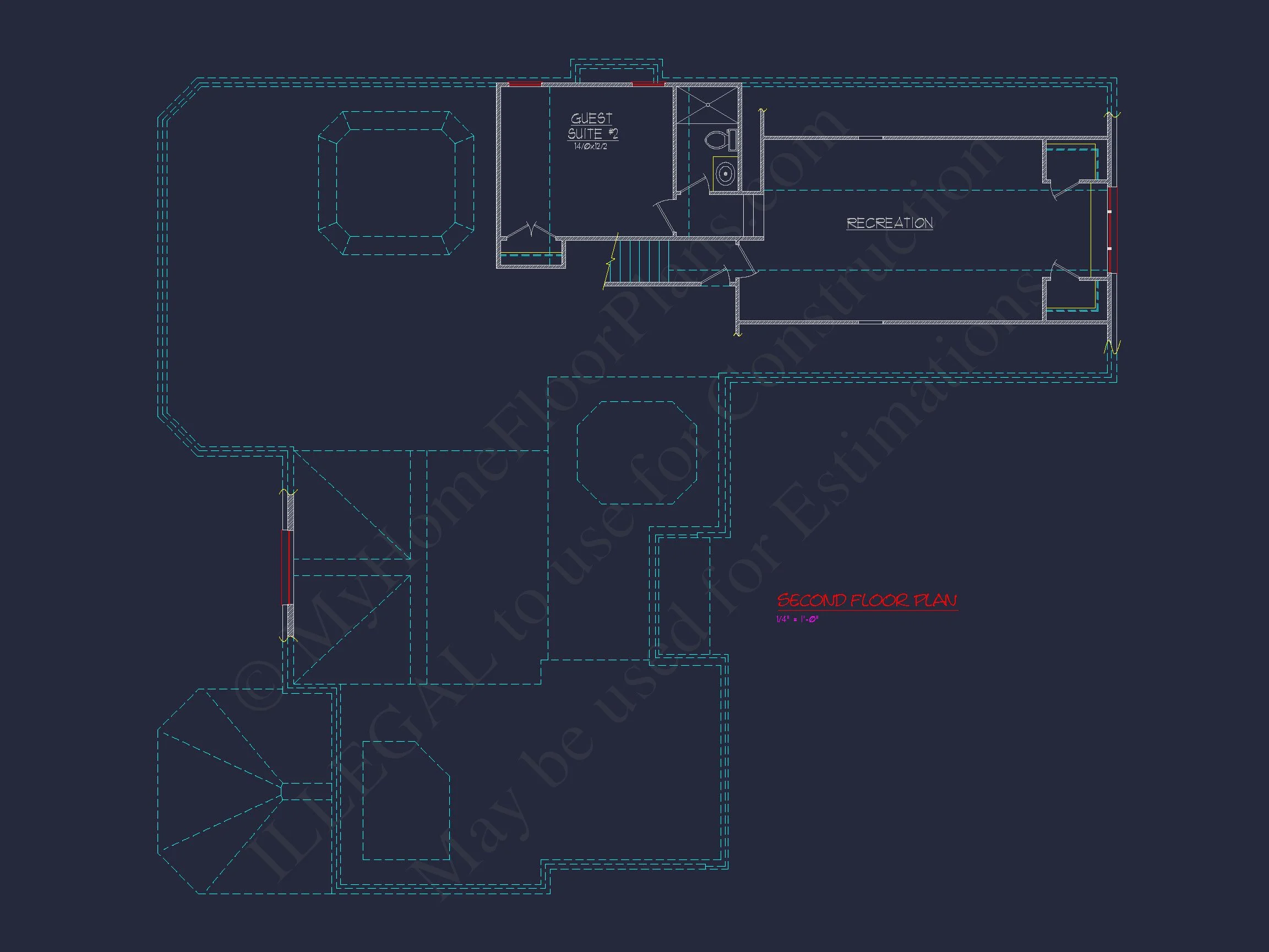 Stunning 2-Story house Plan with CAD Designs & Floor Plans
