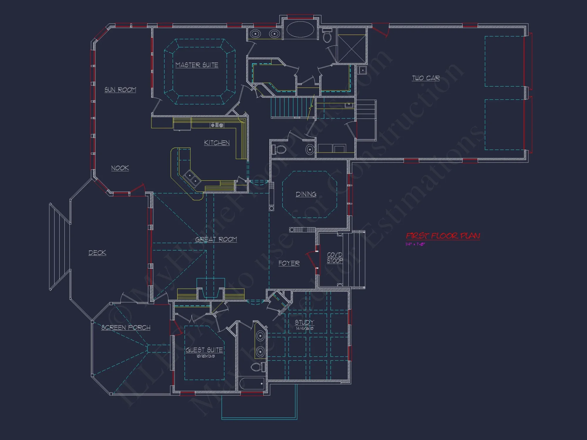 Stunning 2-Story house Plan with CAD Designs & Floor Plans