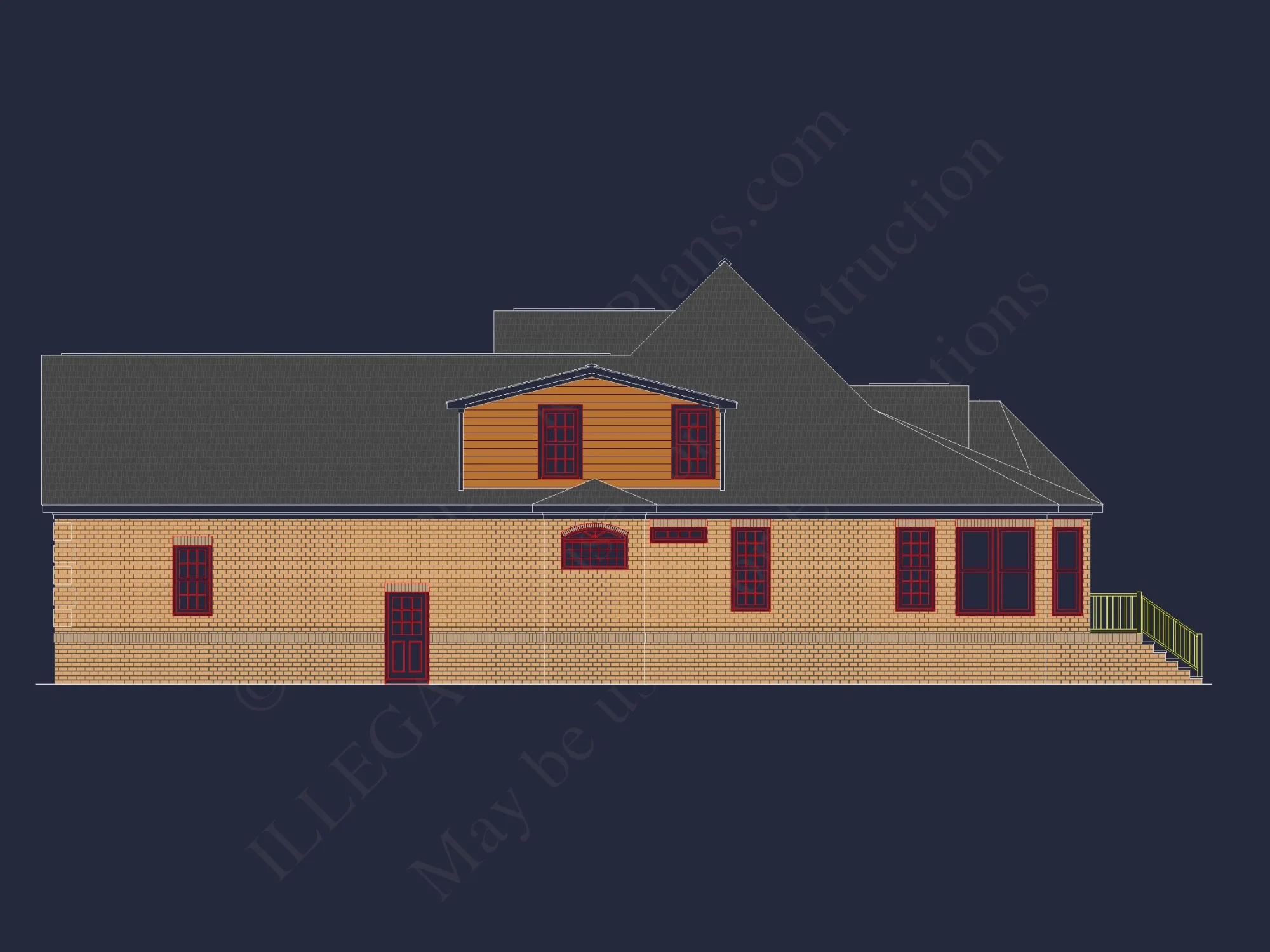 Stunning 2-Story house Plan with CAD Designs & Floor Plans