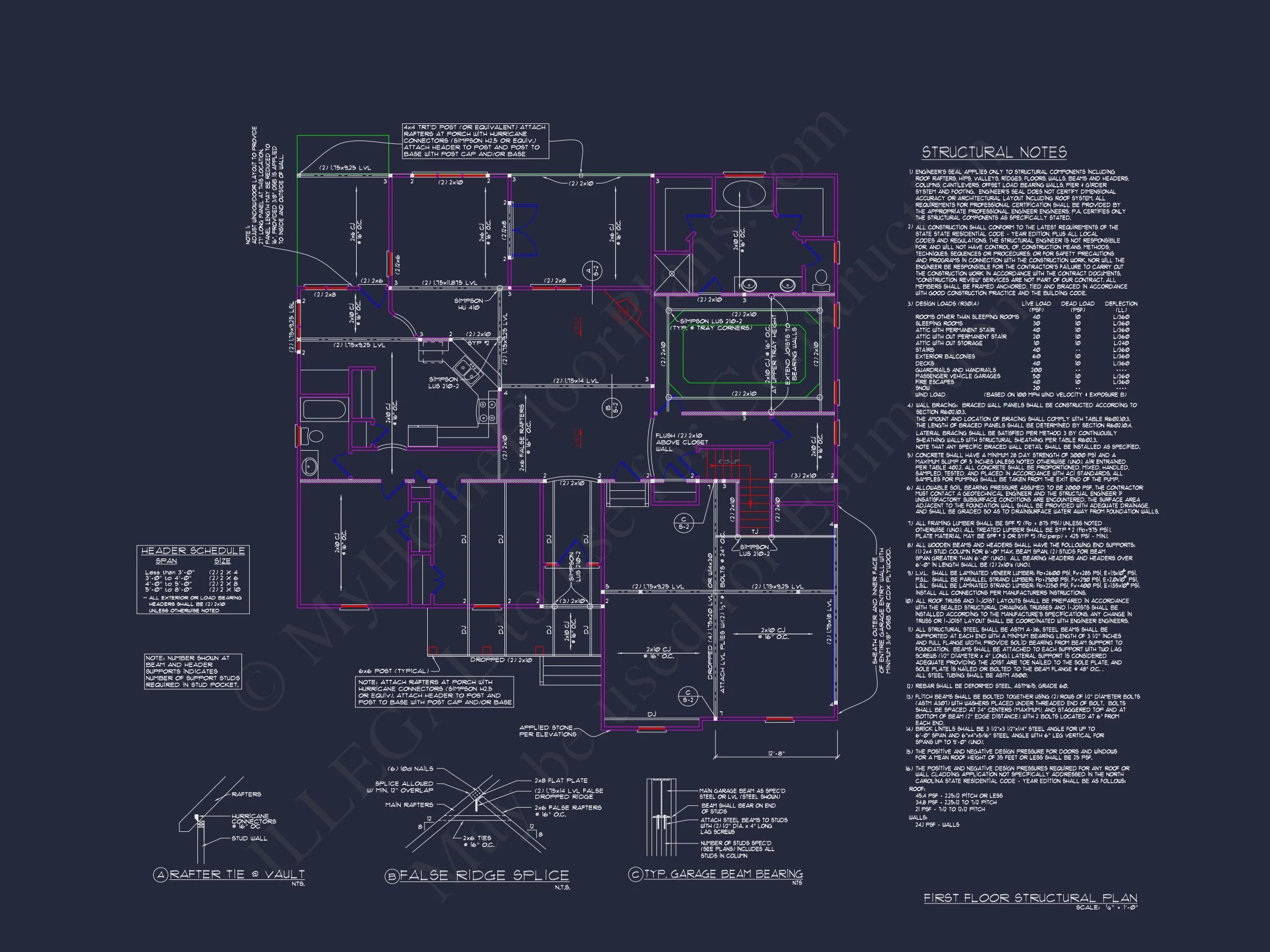 8-1579 HOUSE PLAN - Spacious 56' Wide House Plan with Bonus Room | CAD Designs 10 Spacious 56' Wide house Plan with Bonus Room