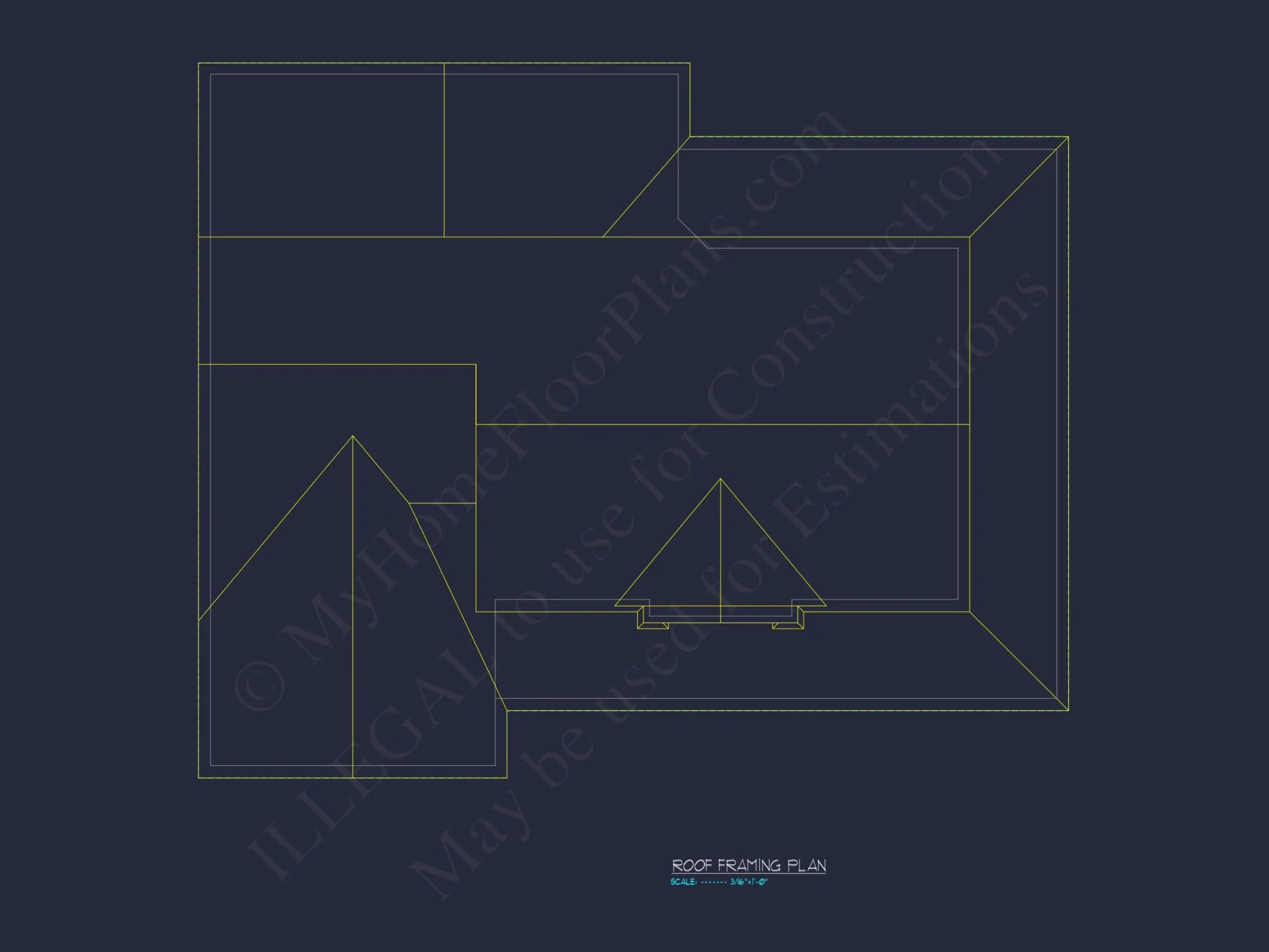 Colonial Farmhouse house Plan with 2 Floors and Detailed CAD Blueprint