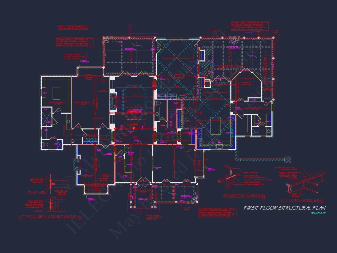 Spacious 3-Story house Plan with CAD Designs and Brick Exterior