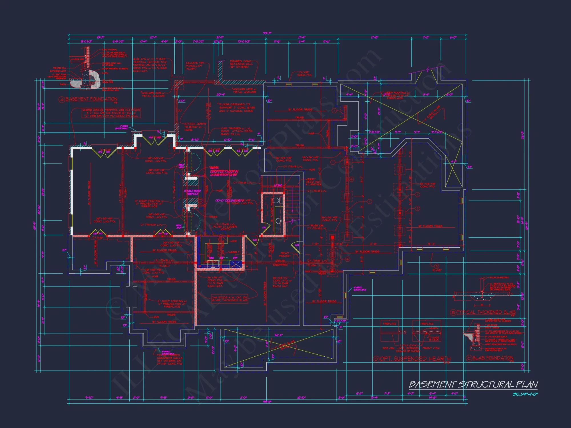 Spacious 3-Story house Plan with CAD Designs and Brick Exterior