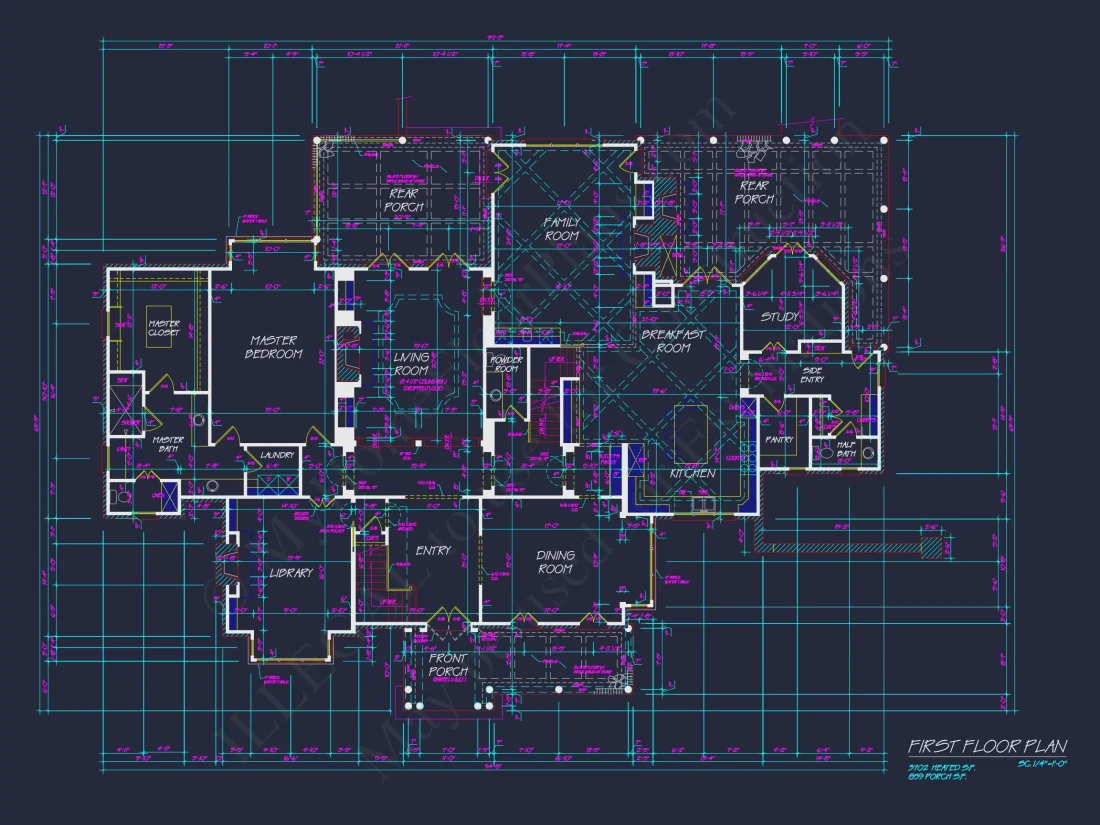 Spacious 3-Story house Plan with CAD Designs and Brick Exterior