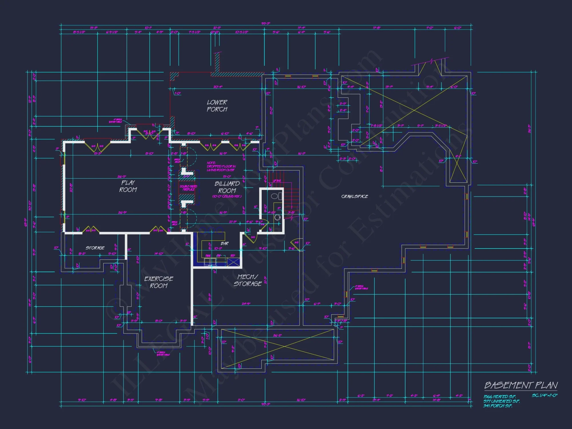 Spacious 3-Story house Plan with CAD Designs and Brick Exterior