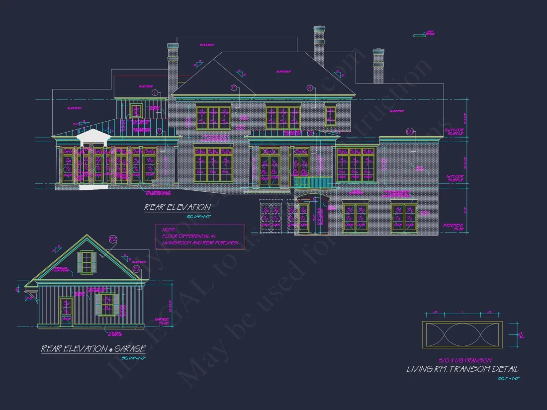 Spacious 3-Story house Plan with CAD Designs and Brick Exterior