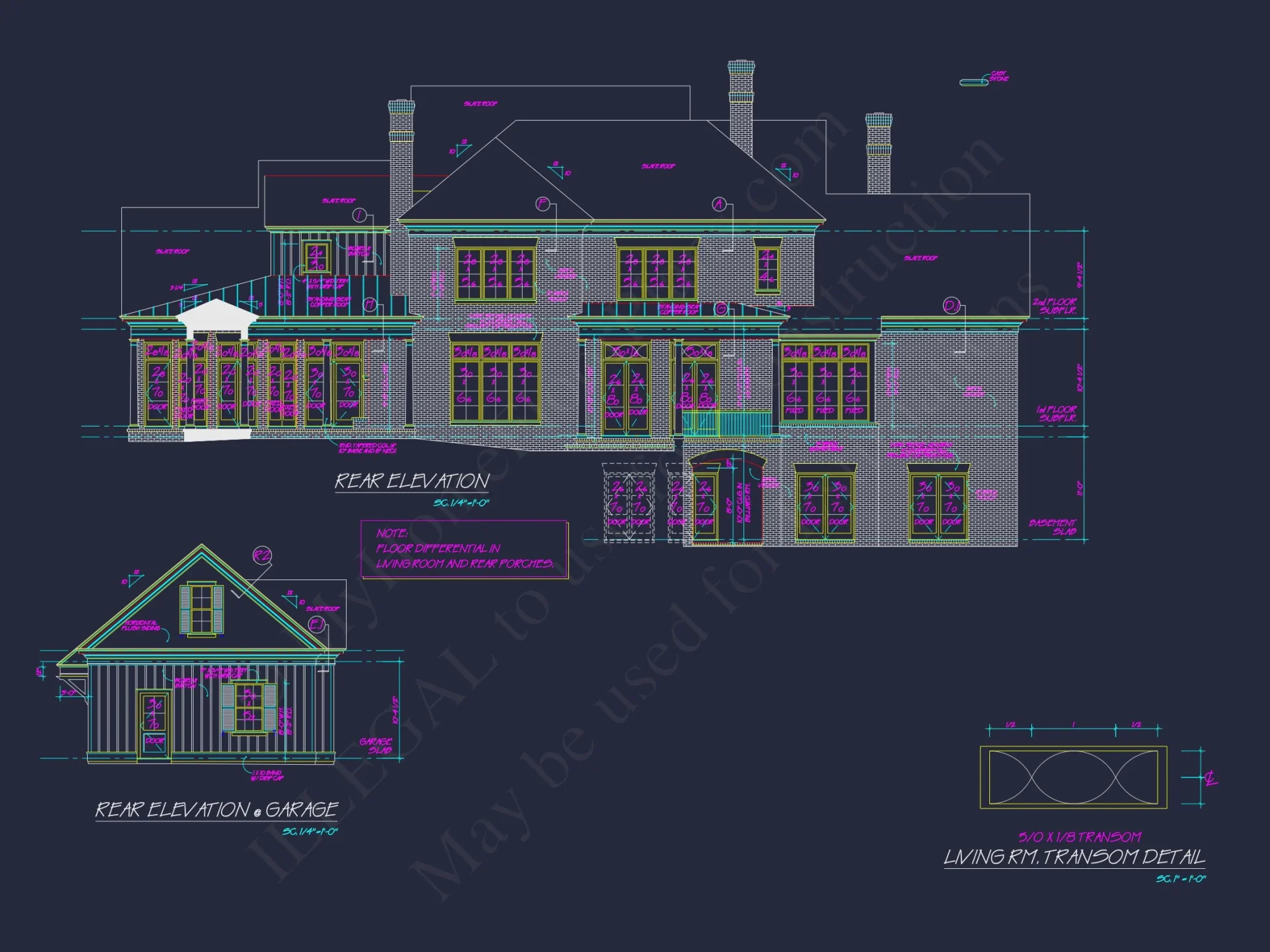 Spacious 3-Story house Plan with CAD Designs and Brick Exterior