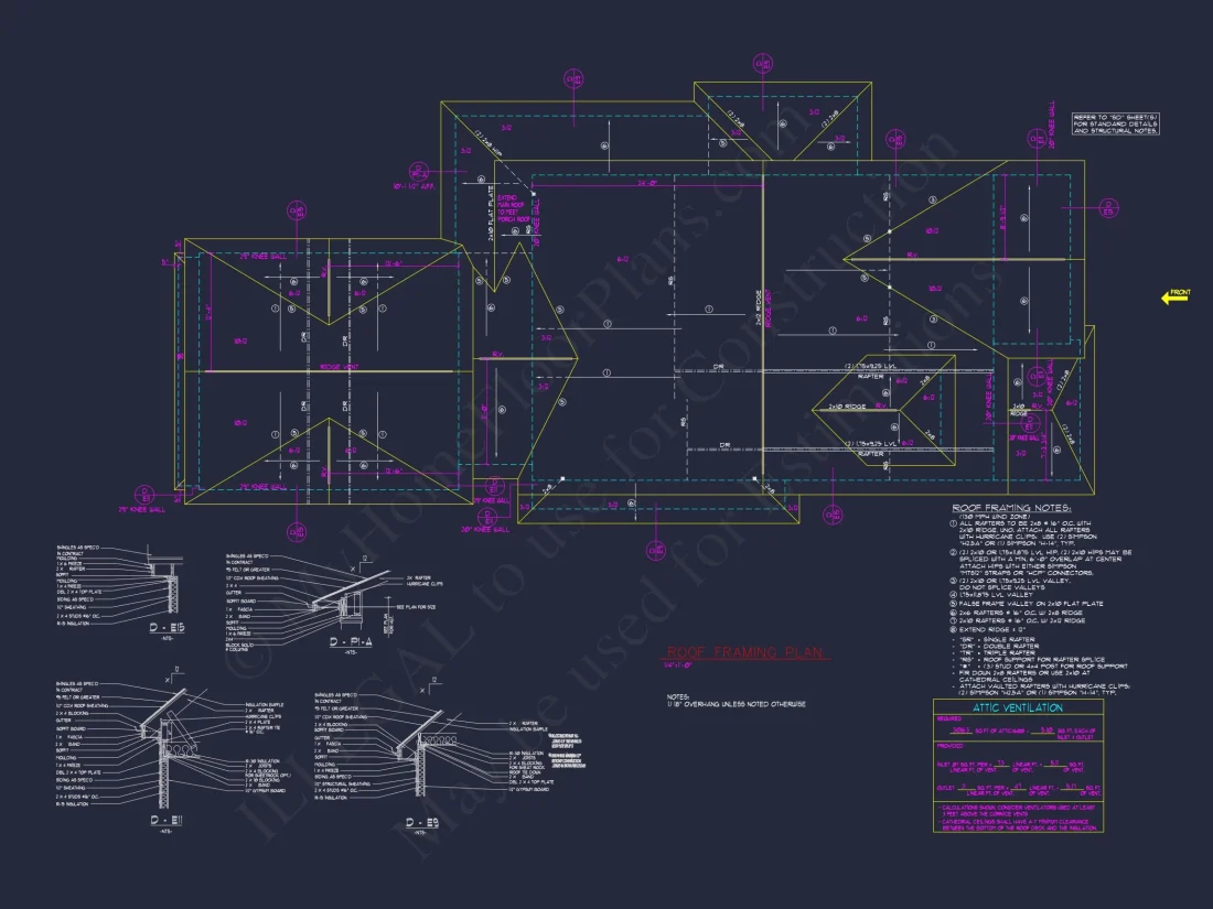 Modern Craftsman house Plan with 2 Floors and 4 Bedrooms