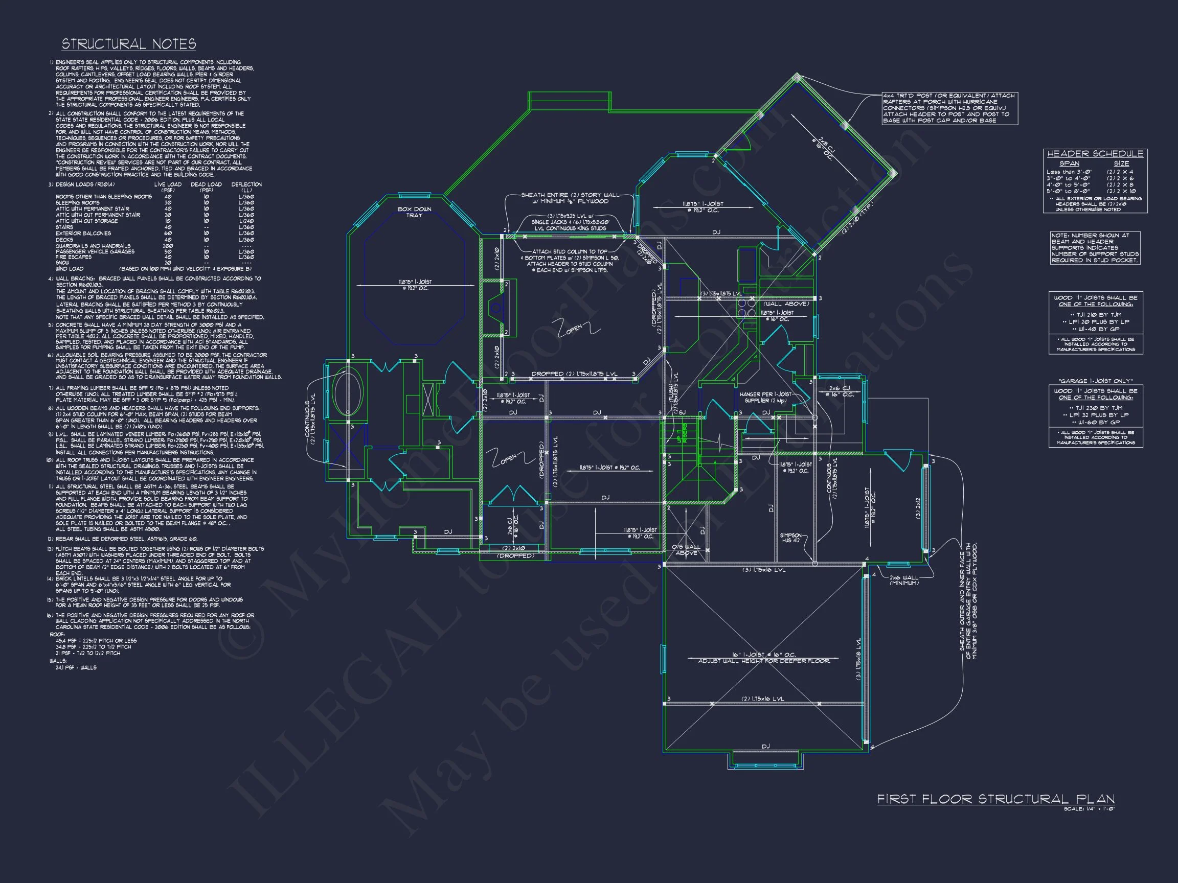 Elegant house Design: CAD Floor Plan with Blueprint & Features