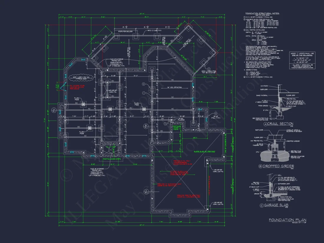 Elegant house Design: CAD Floor Plan with Blueprint & Features