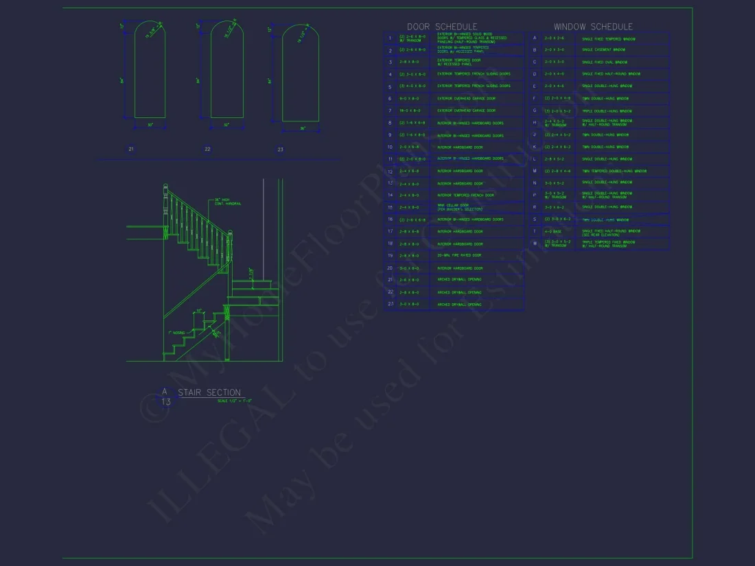 Elegant house Design: CAD Floor Plan with Blueprint & Features