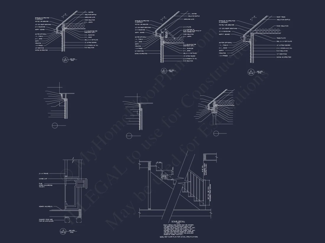 Beautiful Two-Story house Plan with CAD Designs and Floor Plans