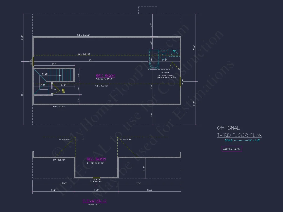 Beautiful Two-Story house Plan with CAD Designs and Floor Plans