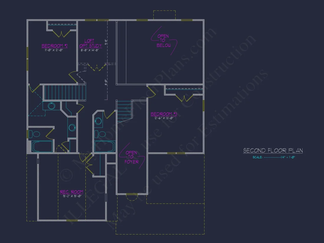 Beautiful Two-Story house Plan with CAD Designs and Floor Plans