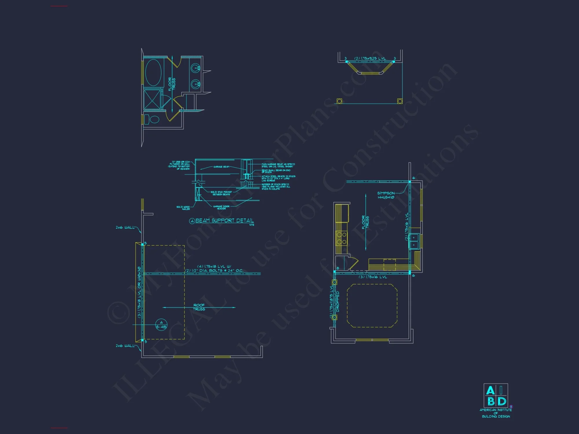 Beautiful Two-Story house Plan with CAD Designs and Floor Plans
