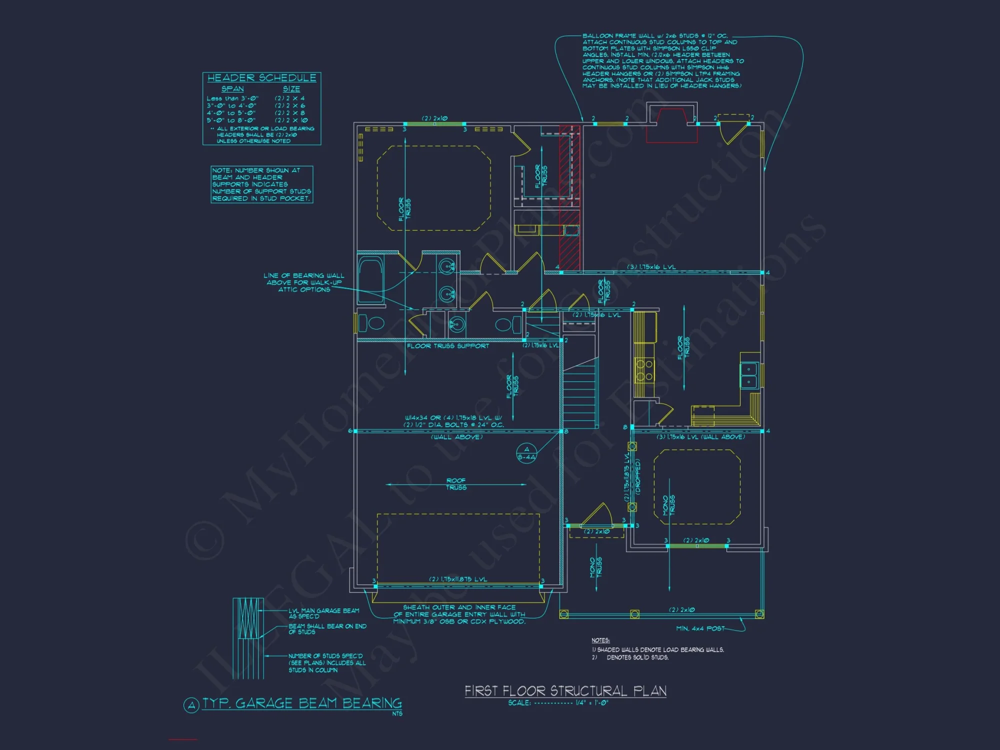 Beautiful Two-Story house Plan with CAD Designs and Floor Plans