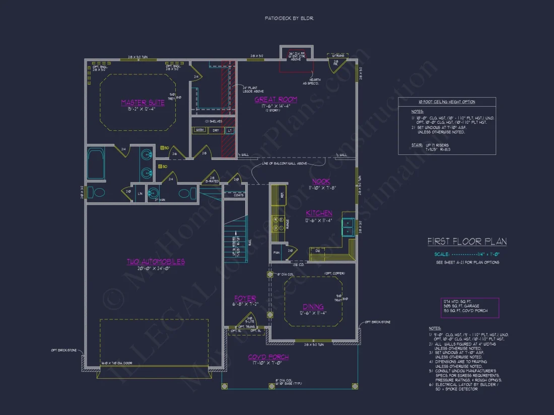 Beautiful Two-Story house Plan with CAD Designs and Floor Plans