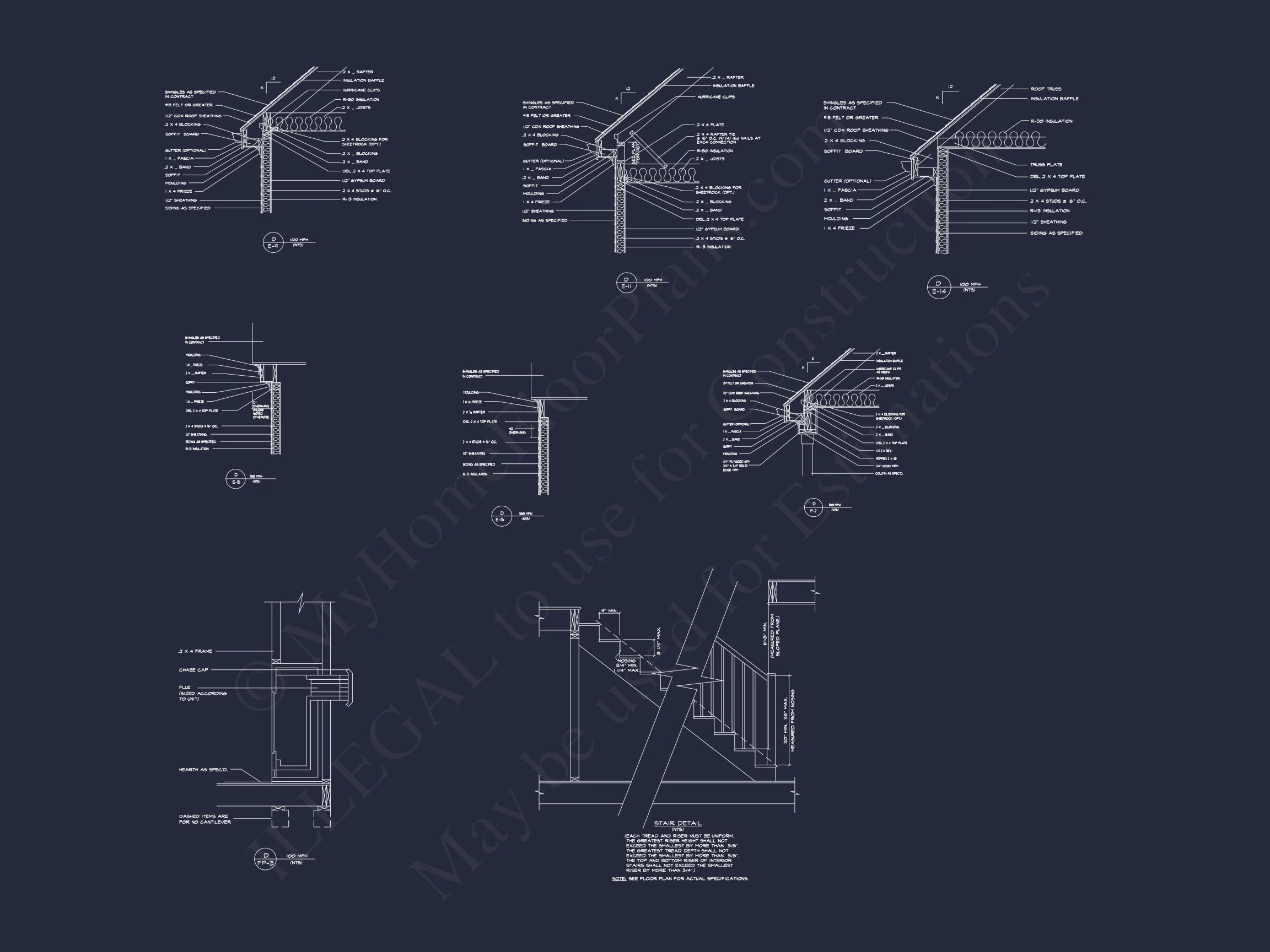8-1538 HOUSE PLAN - Beautiful Two-Story House Plan with CAD Designs and Floor Plans 7 Beautiful Two-Story house Plan with CAD Designs and Floor Plans