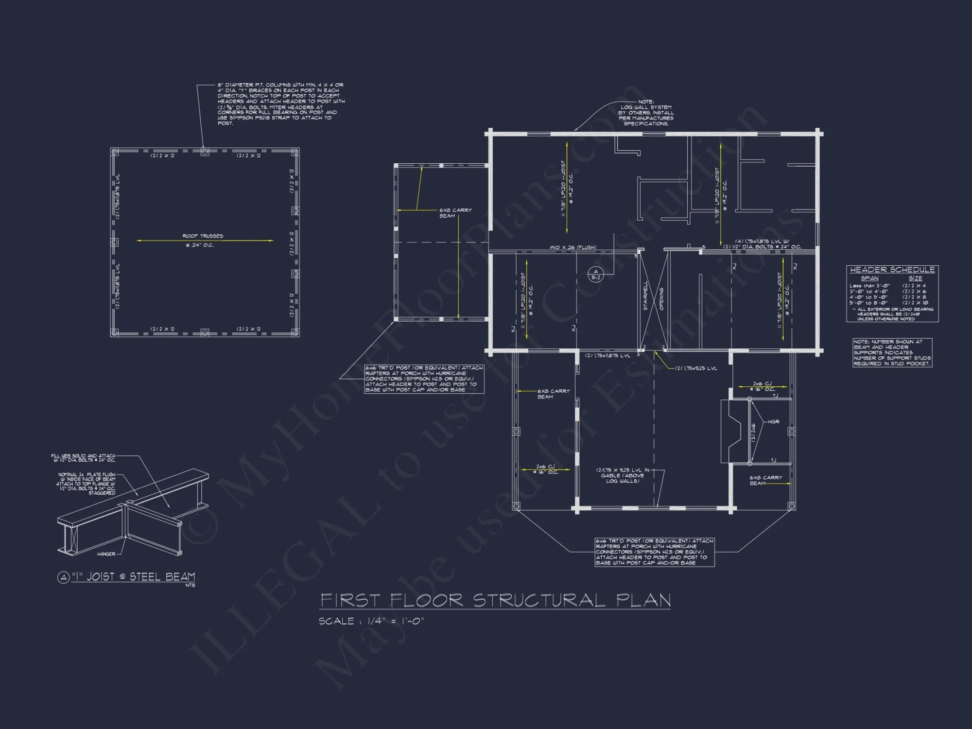Spacious 2-Story Cabin house Plan with CAD Blueprint Designs