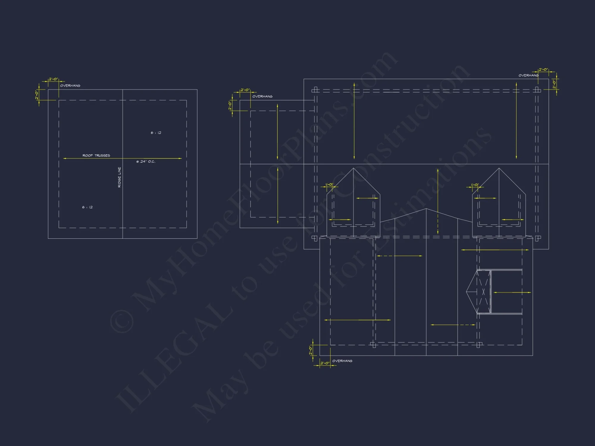 Spacious 2-Story Cabin house Plan with CAD Blueprint Designs