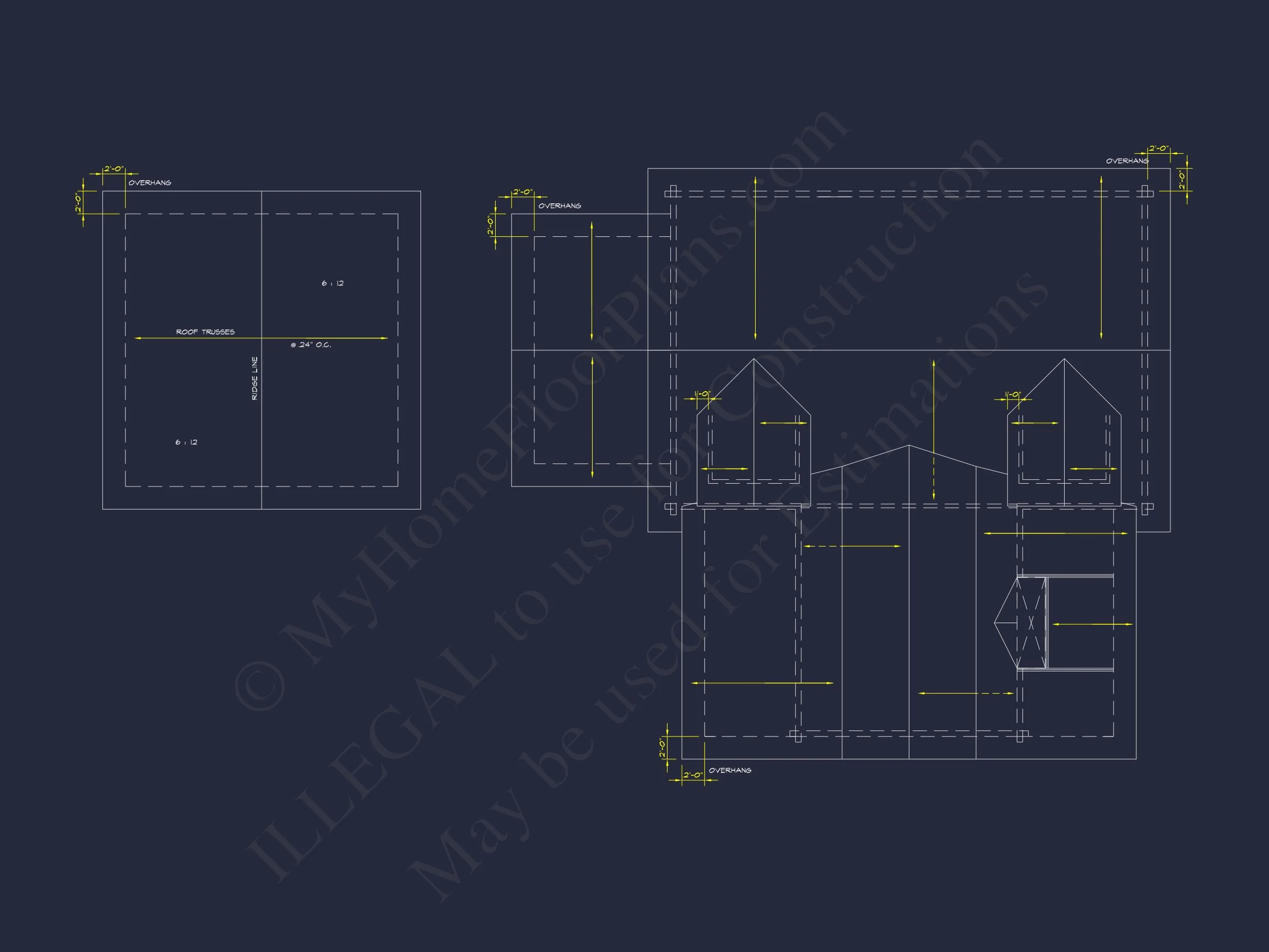 8-1516 CABIN PLAN- 2-story cabin home plan with 1,576 heated sq. ft., 3 beds 14 Spacious 2-Story Cabin house Plan with CAD Blueprint Designs