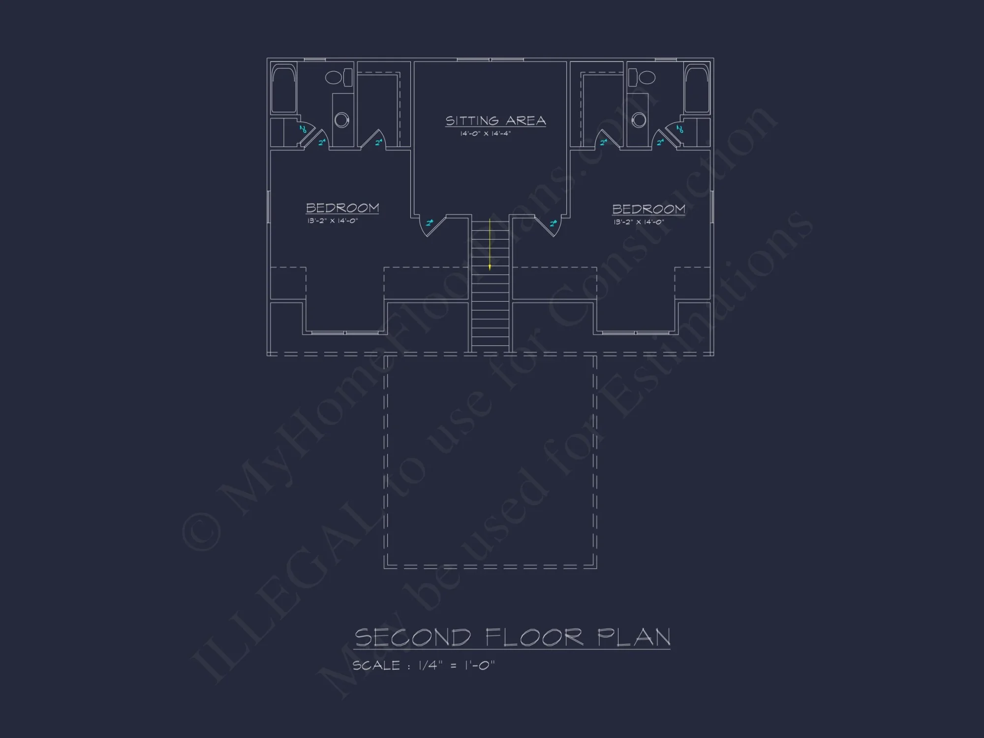 Spacious 2-Story Cabin house Plan with CAD Blueprint Designs