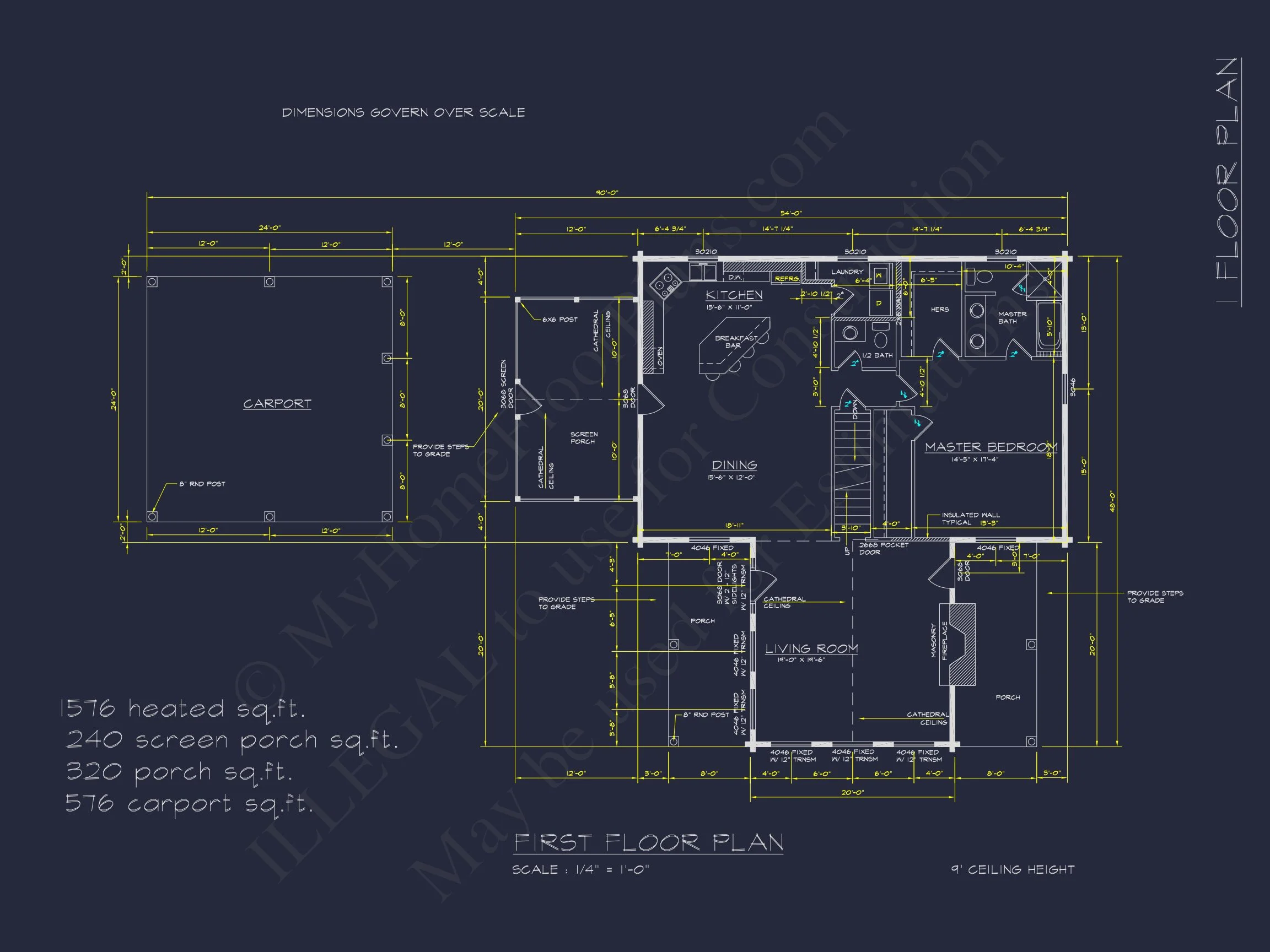 8-1516 CABIN PLAN- 2-story cabin home plan with 1,576 heated sq. ft., 3 beds 6 Spacious 2-Story Cabin house Plan with CAD Blueprint Designs