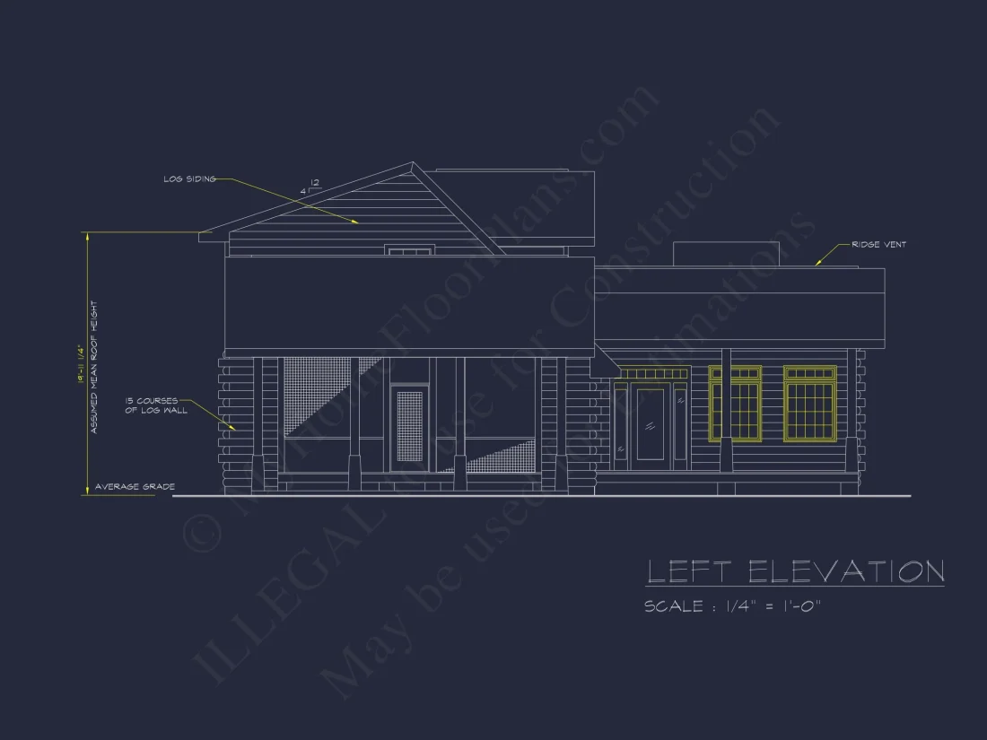 Spacious 2-Story Cabin house Plan with CAD Blueprint Designs