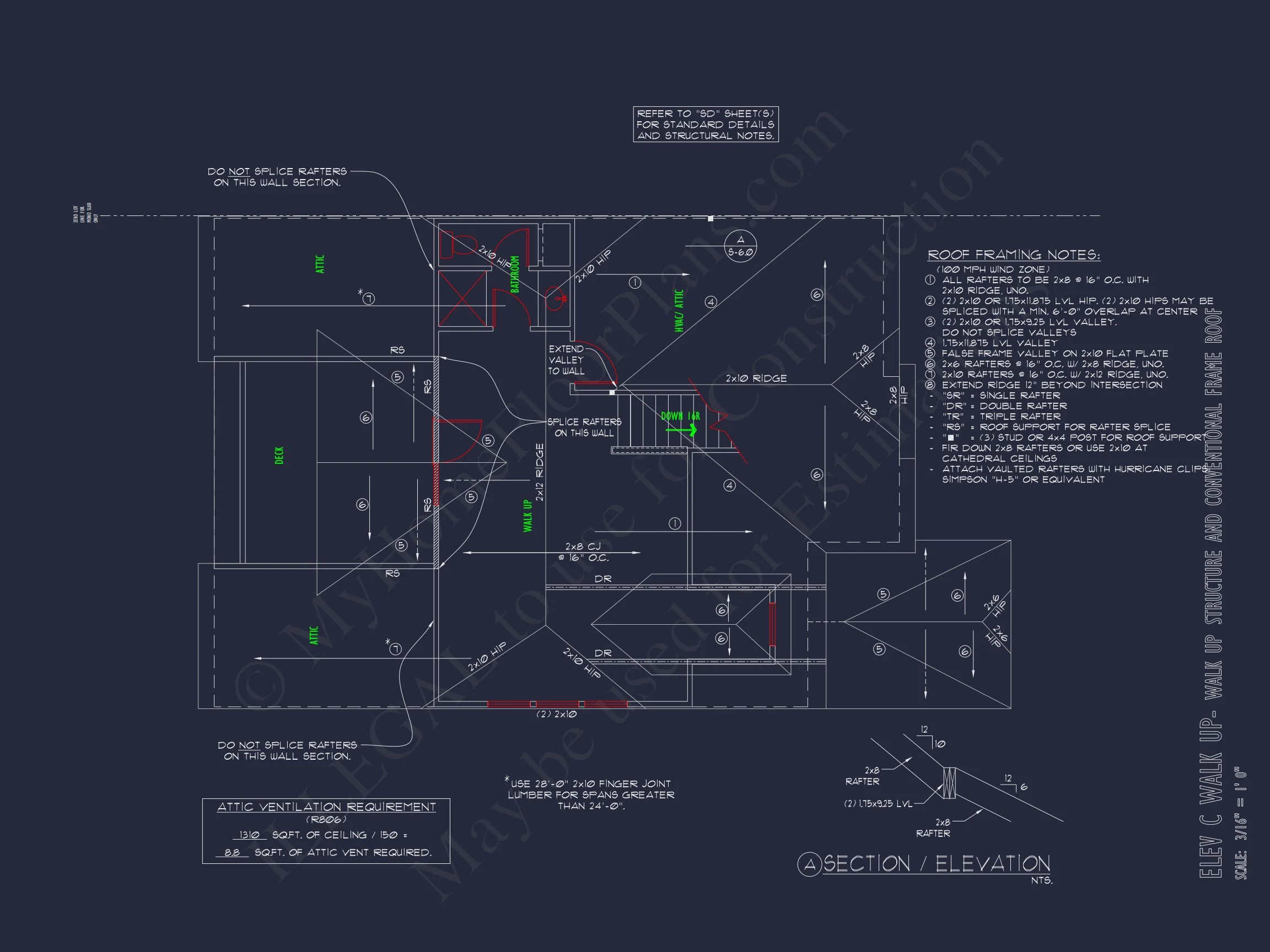 Modern 2-Story house Plan with CAD Designs & Bonus Room