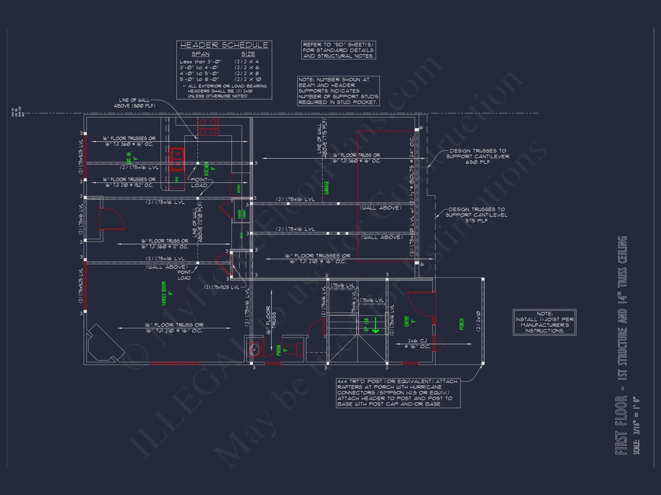 Modern 2-Story house Plan with CAD Designs & Bonus Room