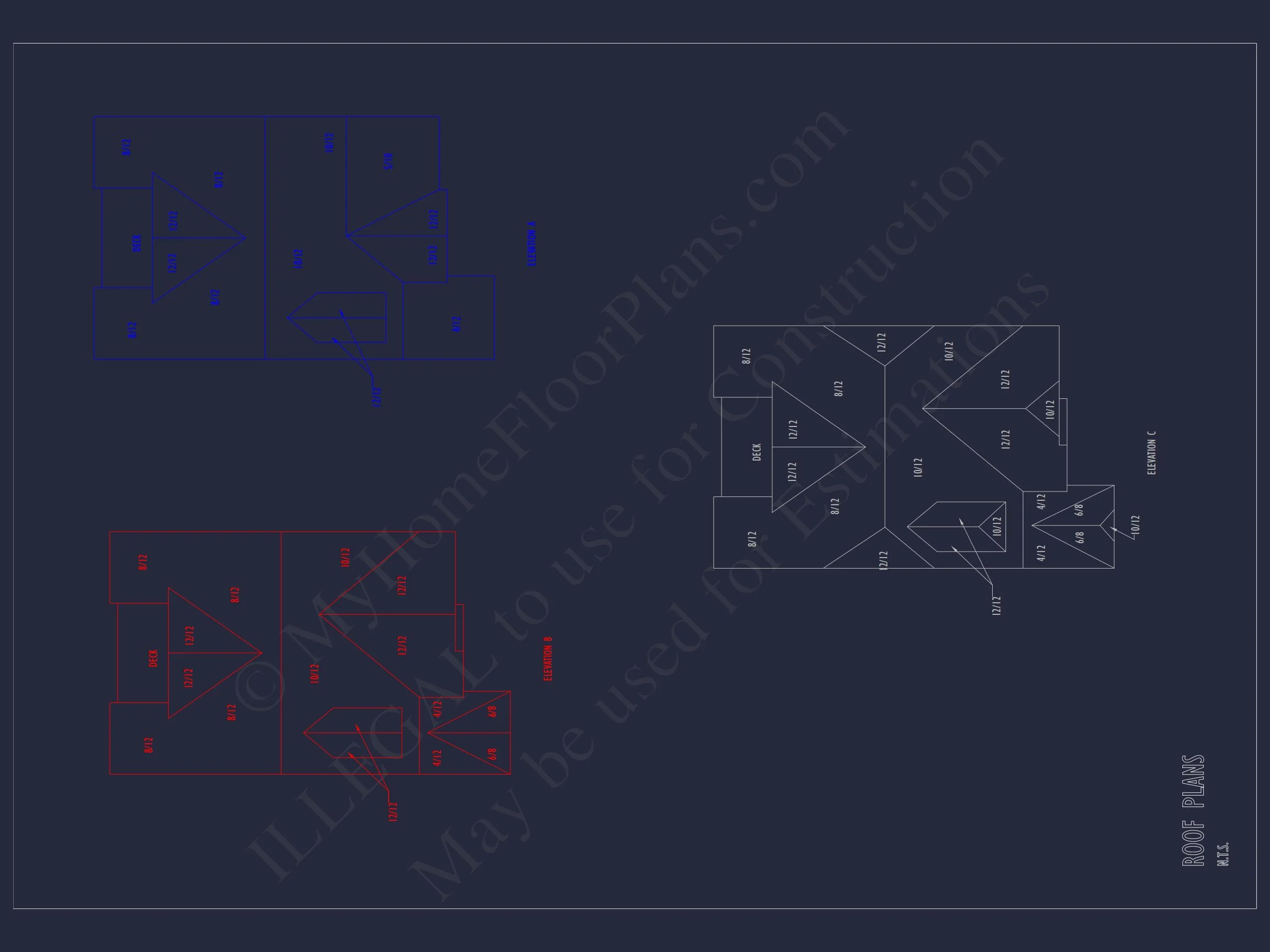 Modern 2-Story house Plan with CAD Designs & Bonus Room