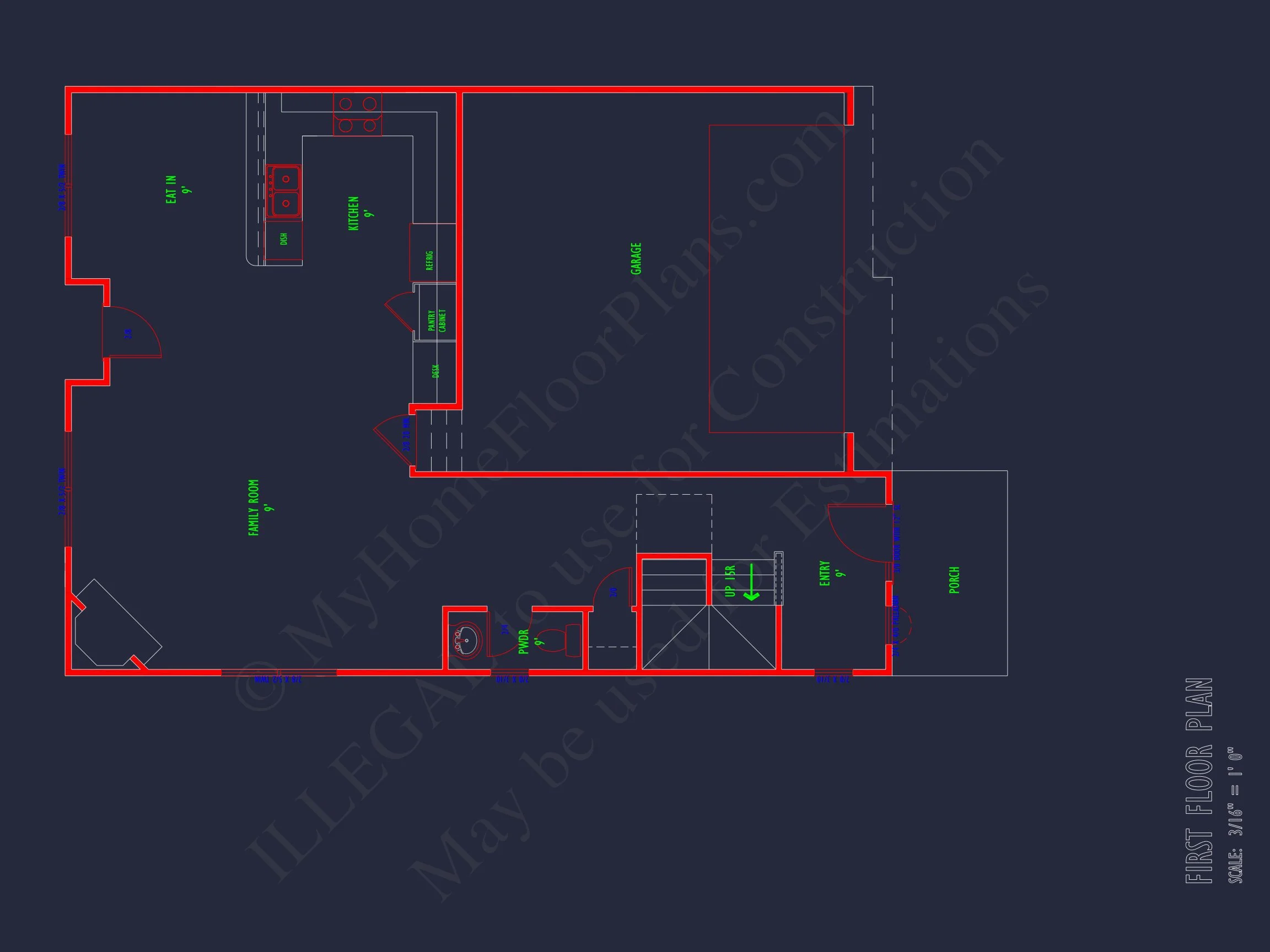 Modern 2-Story house Plan with CAD Designs & Bonus Room