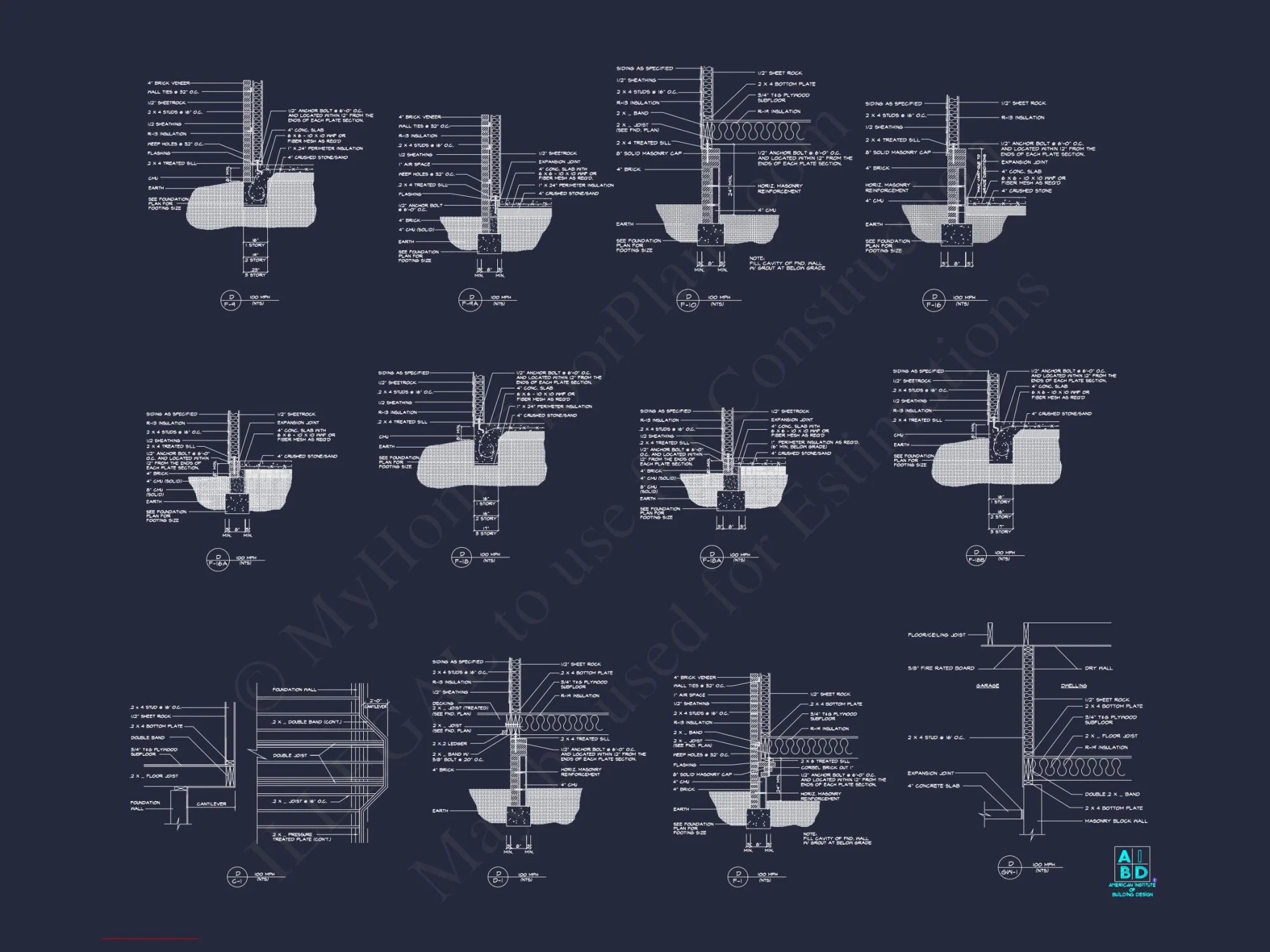 Craftsman house Plan with 5 Beds, 3.5 Baths & CAD Designs