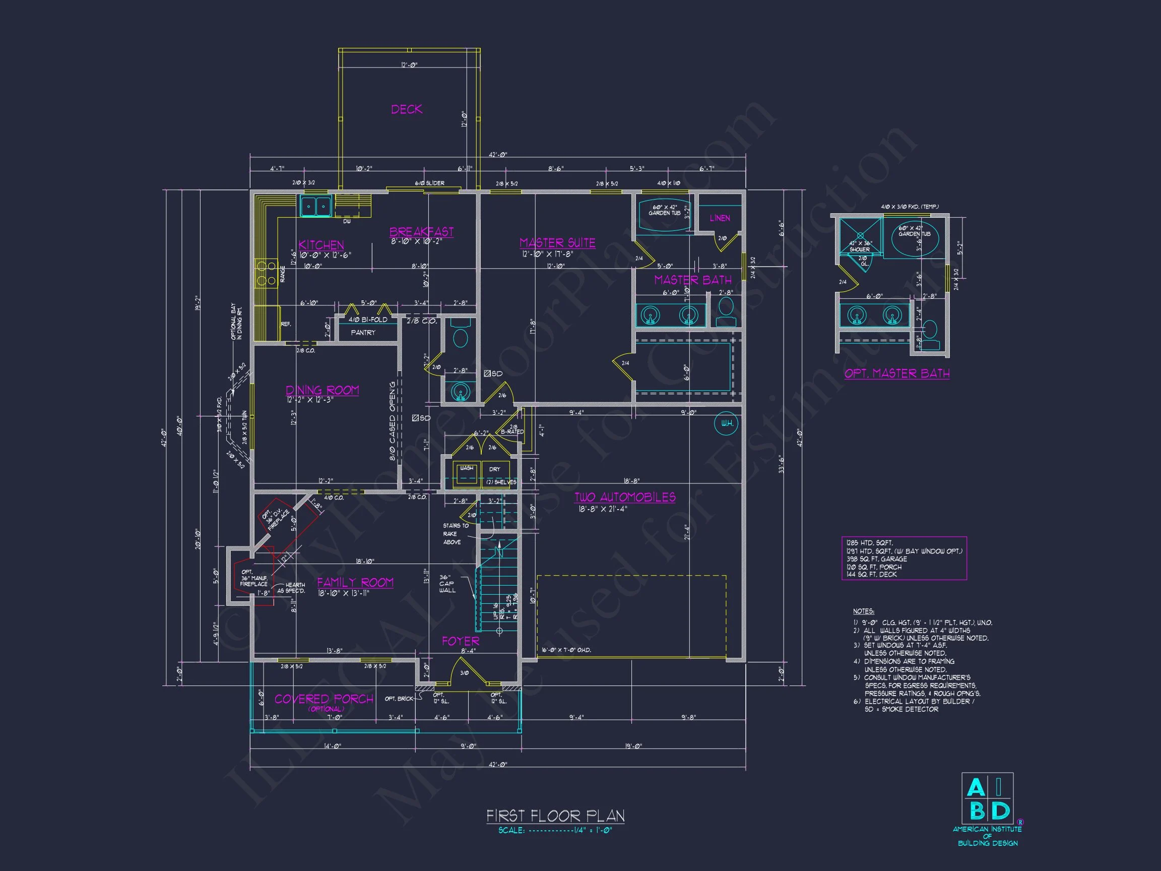 Craftsman house Plan with 5 Beds, 3.5 Baths & CAD Designs