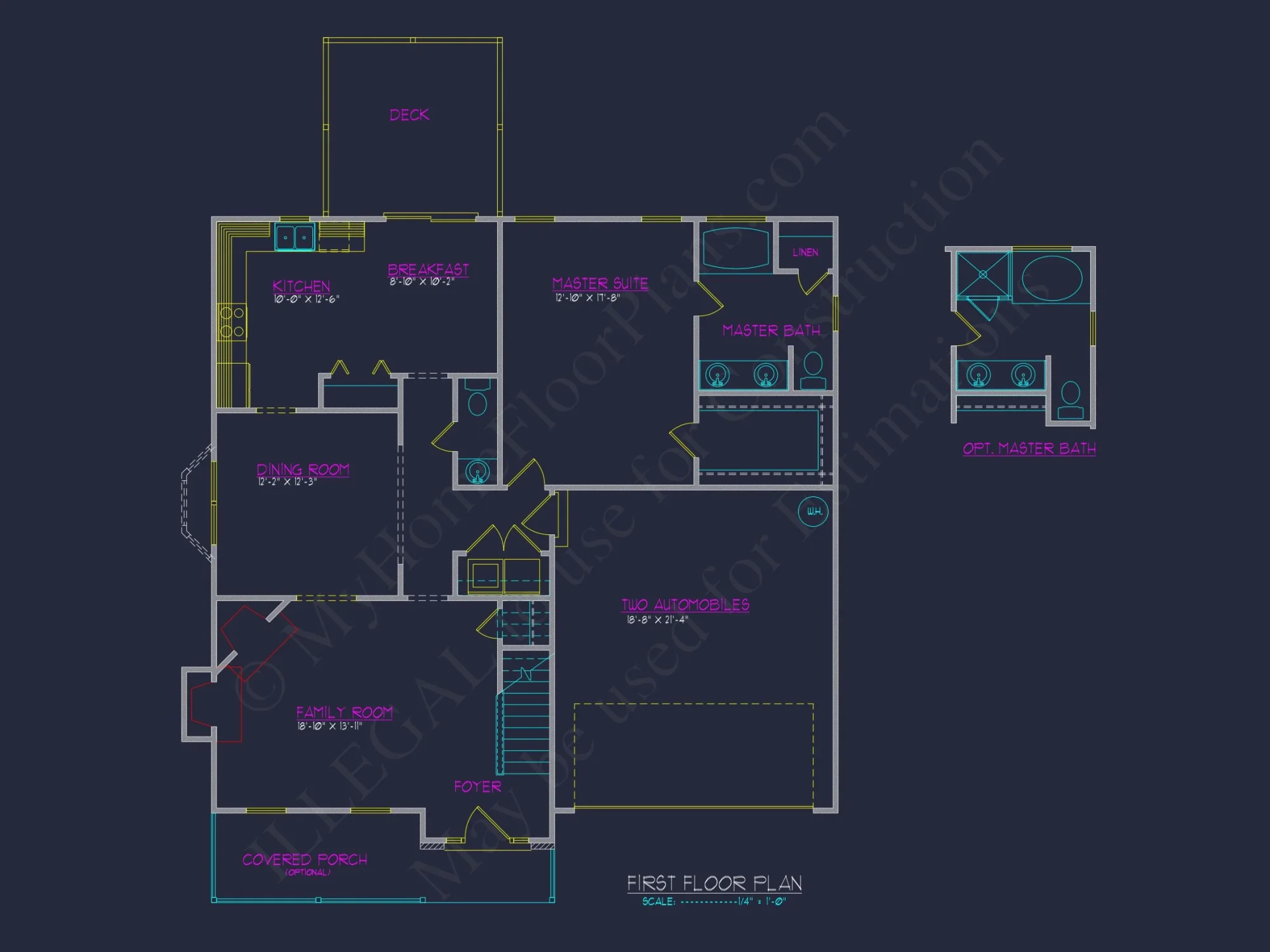 Craftsman house Plan with 5 Beds, 3.5 Baths & CAD Designs